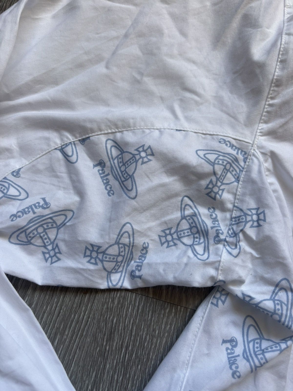 Palace × Vivienne Westwood Palace Vivienne Westwood White Bear Button Up Shirt Size US L / EU 52-54 / 3 - 12 Thumbnail