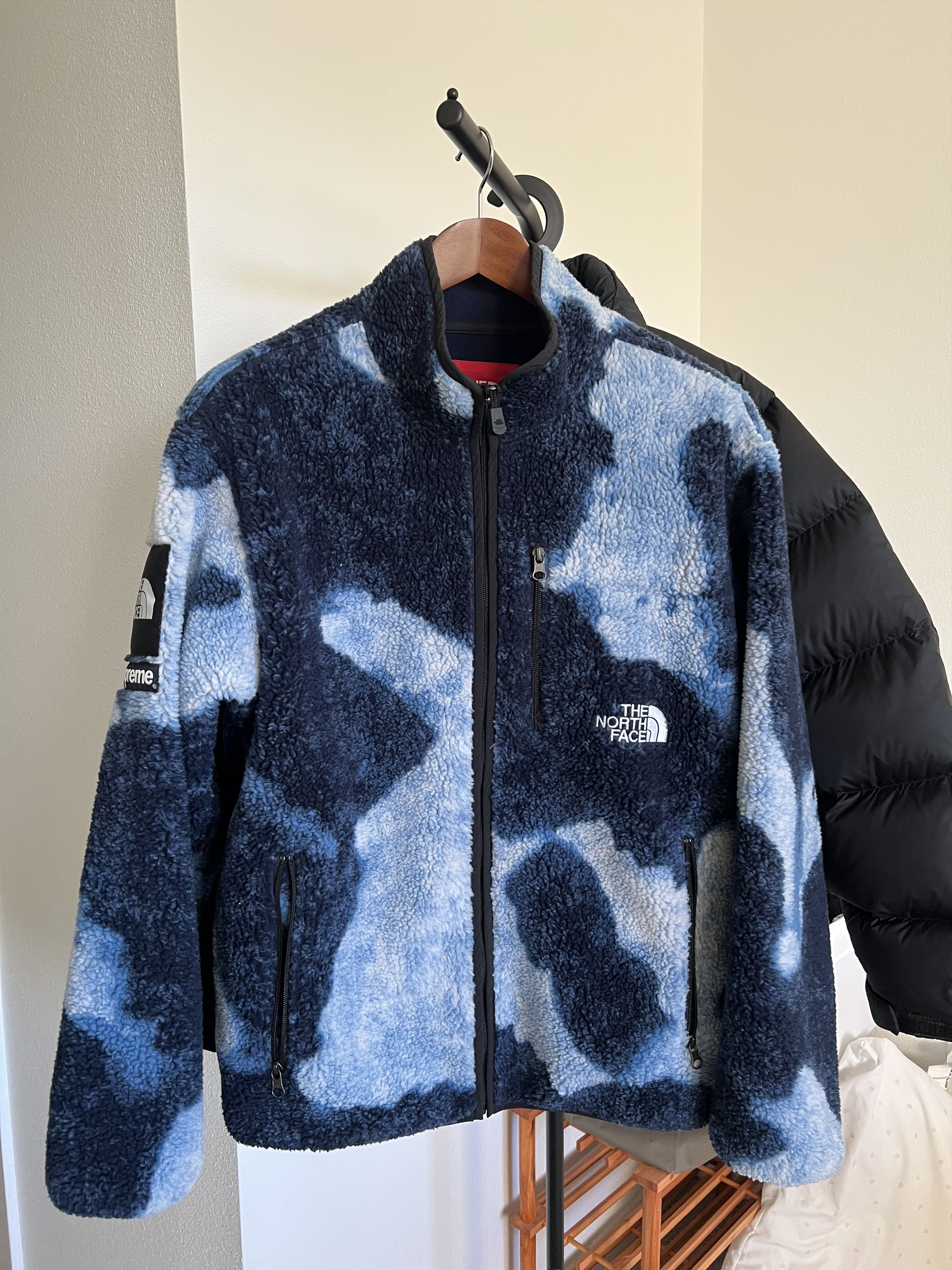 Supreme Supreme The North Face Denim Dot Shot Jacket | Grailed