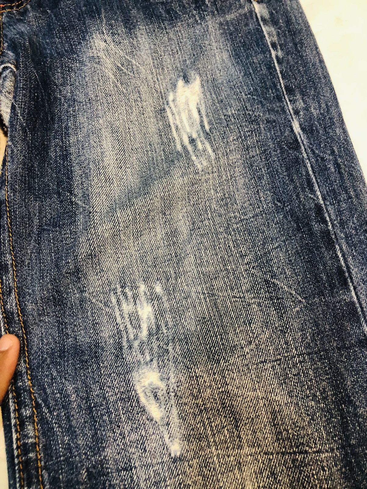 Japanese Brand AFT Distressed Denim Jeans (10) Size US 30 / EU 46 - 7 Thumbnail