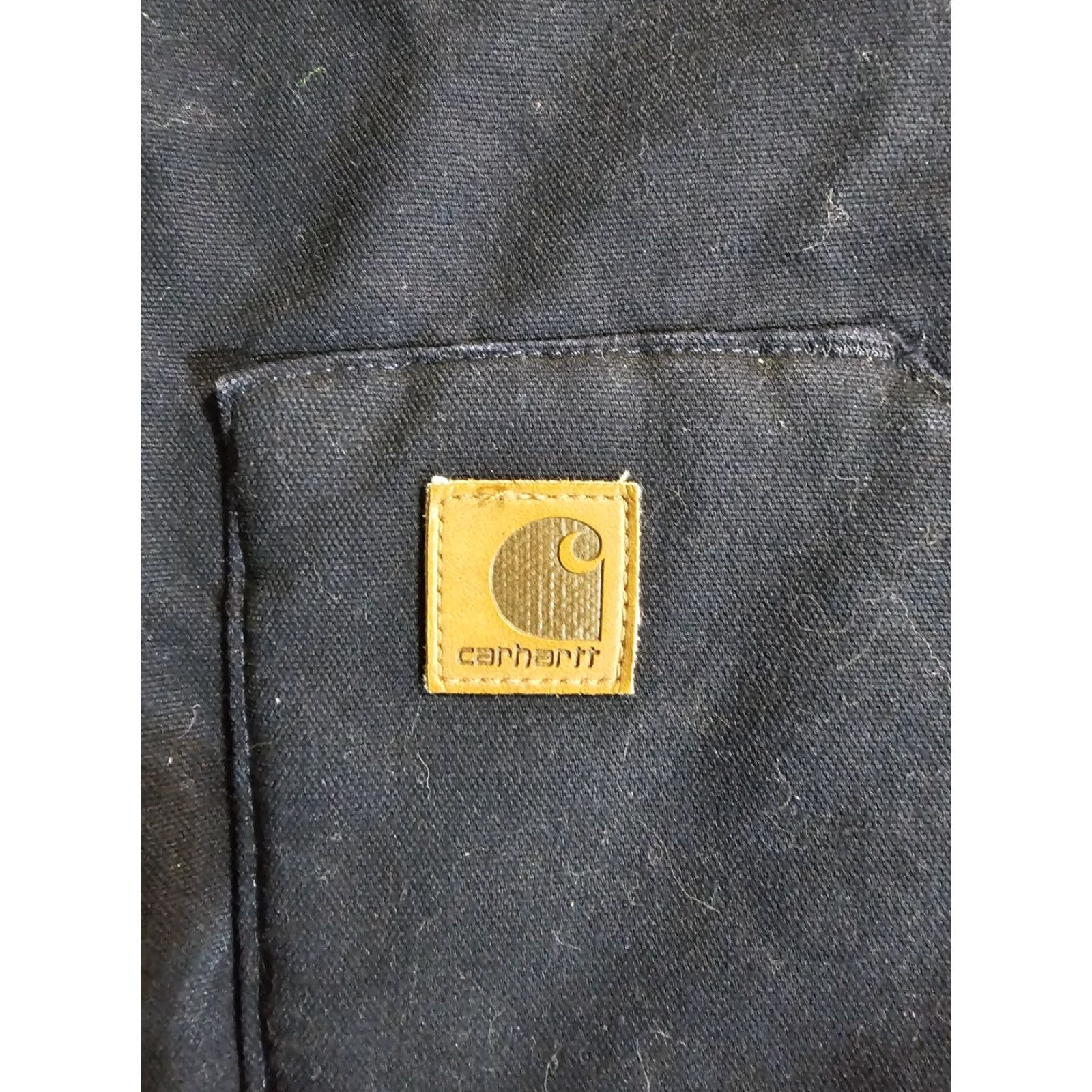 Carhartt VINTAGE Carhartt Vest Midi Midnight Blue V02 MDT Mens XL Reg Canvas Lined Zip Pockets All Seasons Workwear Logo 90s? Size US XL / EU 56 / 4 - 4 Thumbnail