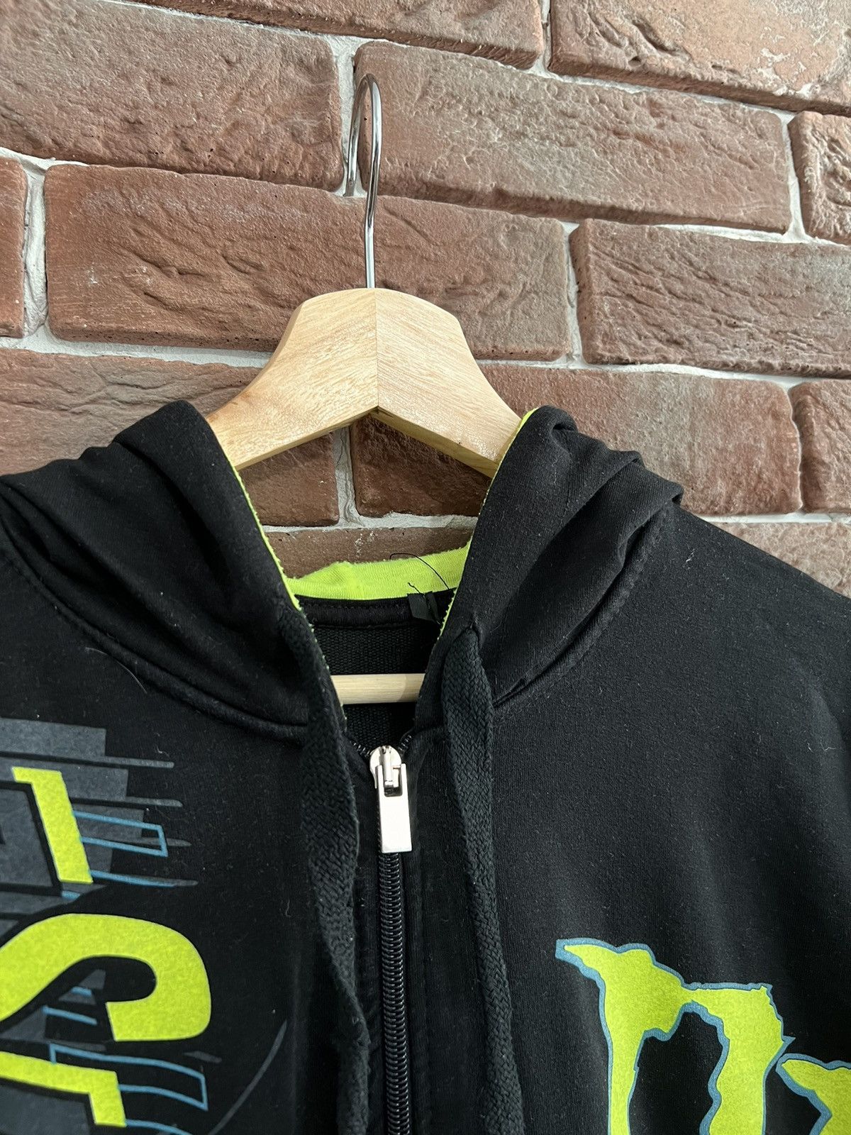 Vintage Vintage Monster energy drink DC moto biker cross Hoodie Size US XL / EU 56 / 4 - 5 Thumbnail