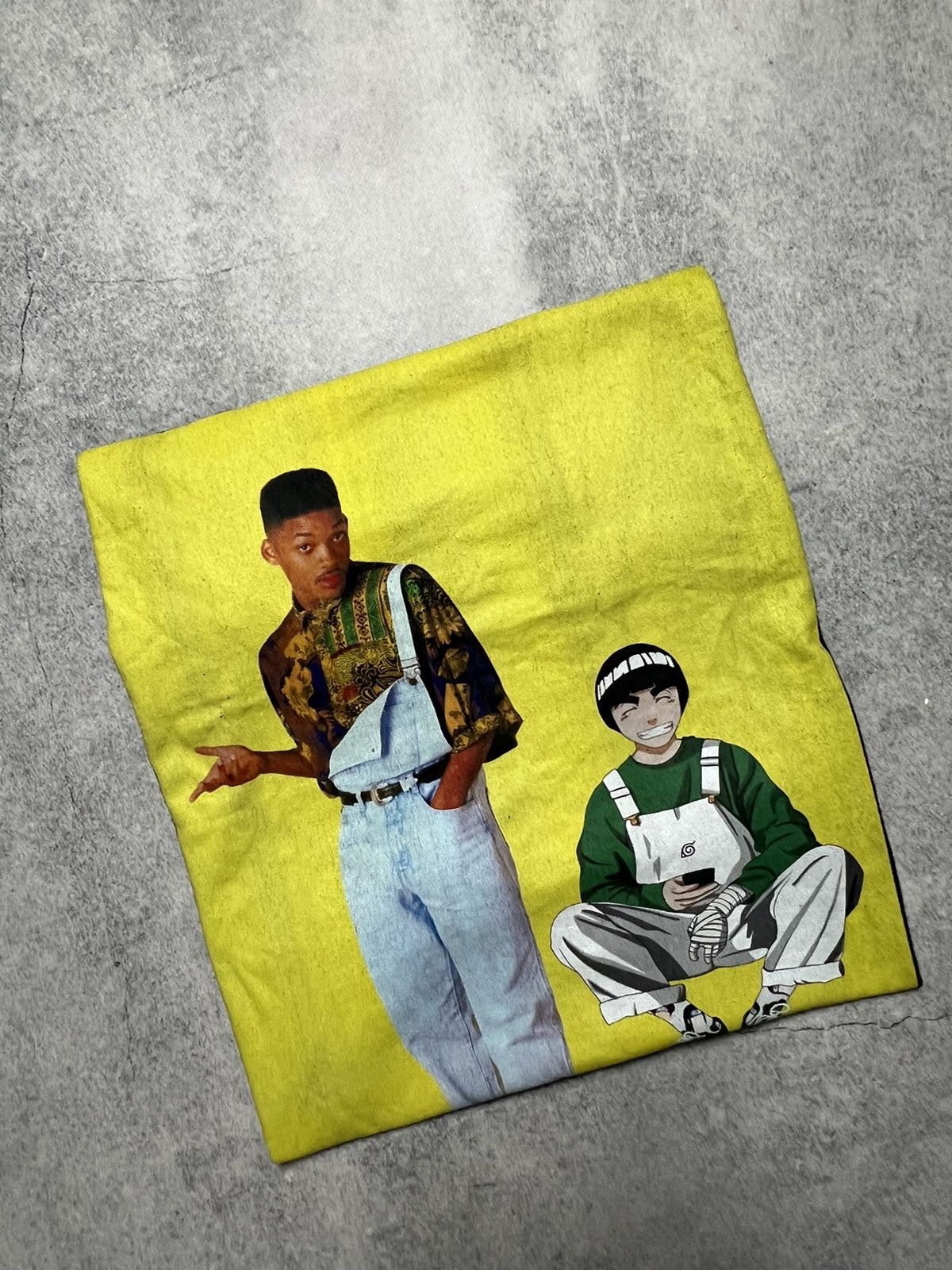 Anime Will smith&Rock Lee Naruto Movie Anime Y2K Tee Shirt Size US XL / EU 56 / 4 - 4 Thumbnail