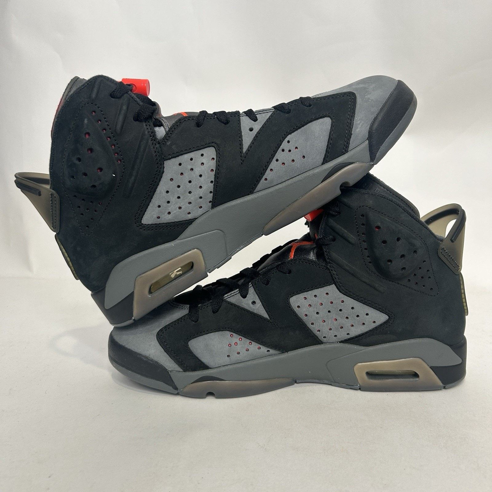 Jordan Brand Nike Air Jordan 6 Retro X Paris Saint Germain “Iron Grey” Size US 10 / EU 43 - 3 Thumbnail