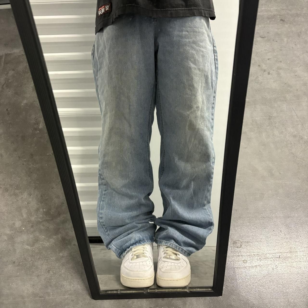 Vintage Crazy Vintage Y2K/2000s Baggy Light Blue Wash Skater Workwear Denim Jeans! Size US 34 / EU 50 - 1 Thumbnail