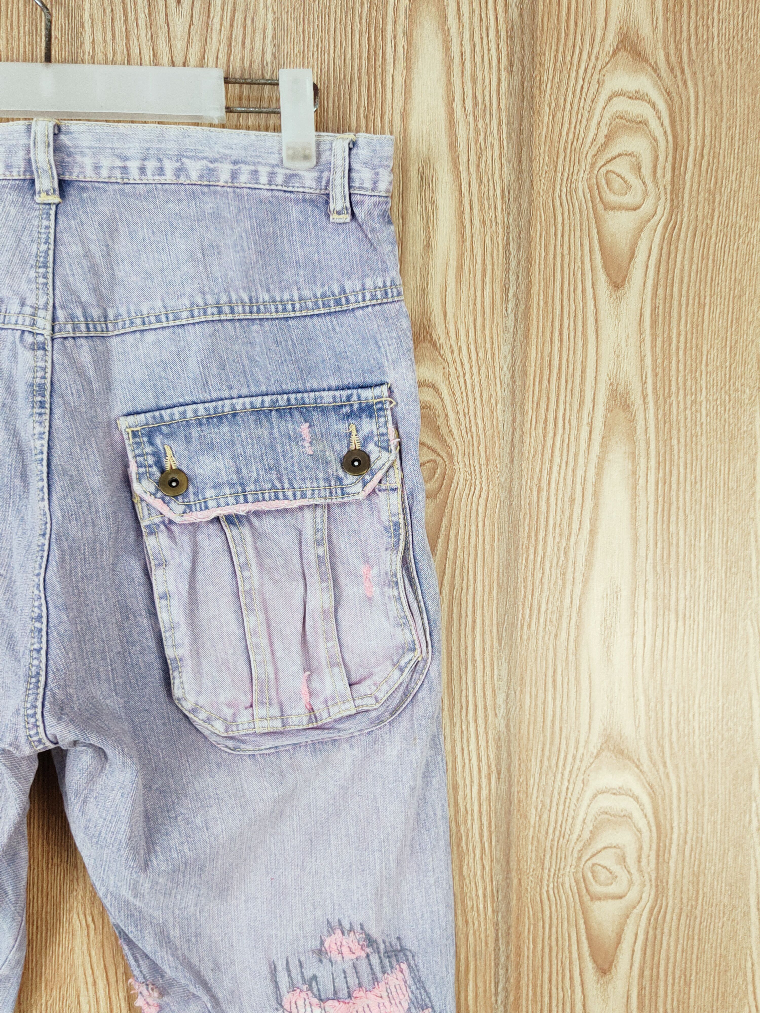 Japanese Brand Japanese Brand Blue Faded Distressed Ripped Jeans #W493 Size US 31 - 10 Thumbnail