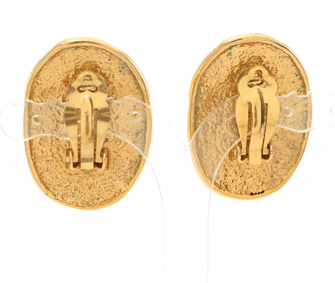 Chanel Chanel Crown Gold Clip on Earrings AUTHENTIC Size ONE SIZE - 3 Thumbnail
