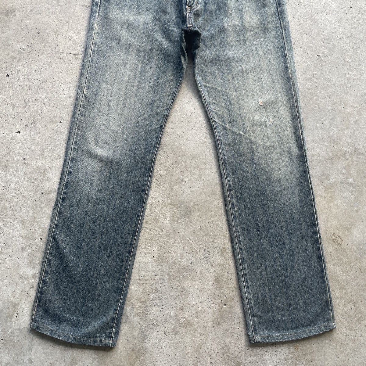 Japanese Brand Vintage Edwin 404 Japan Faded Denim Jeans Pants W31 Size US 31 - 4 Thumbnail