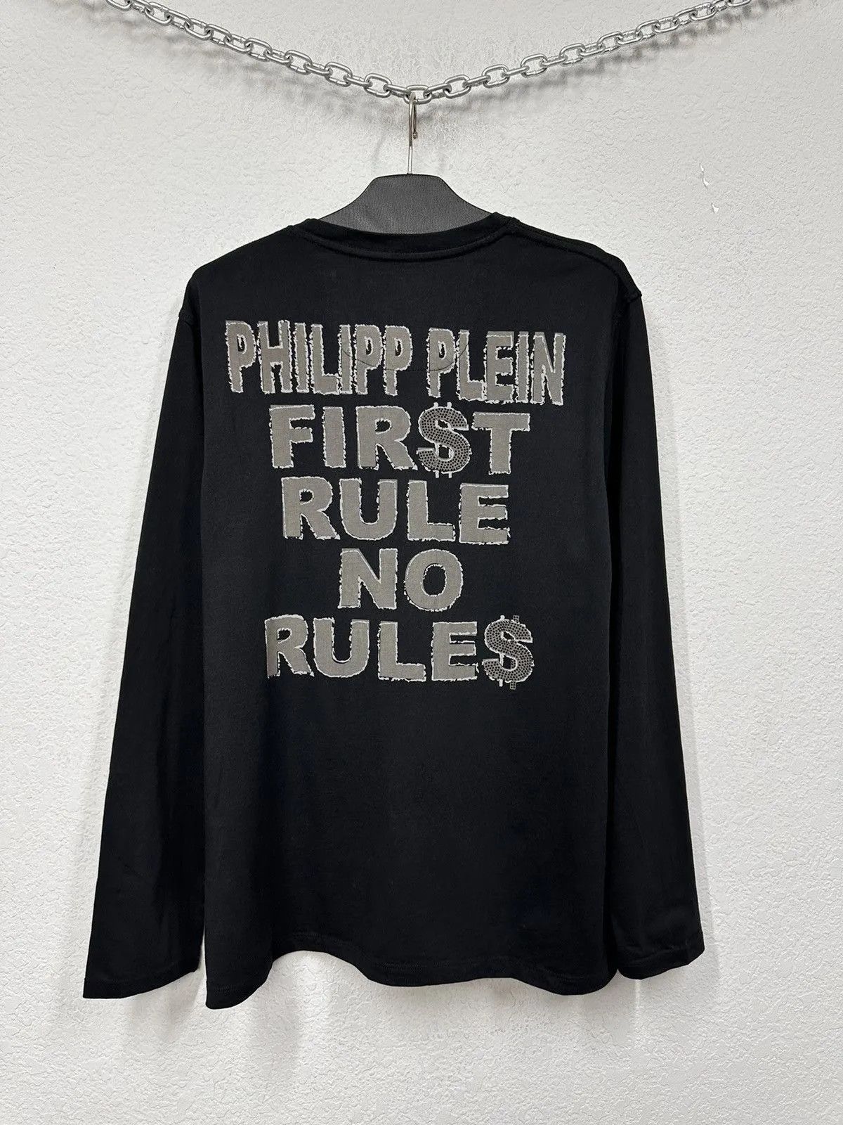 Vintage Phillipp Plein Long Sleeve Vintage Capitalist Money Skull Size US M / EU 48-50 / 2 - 8 Thumbnail