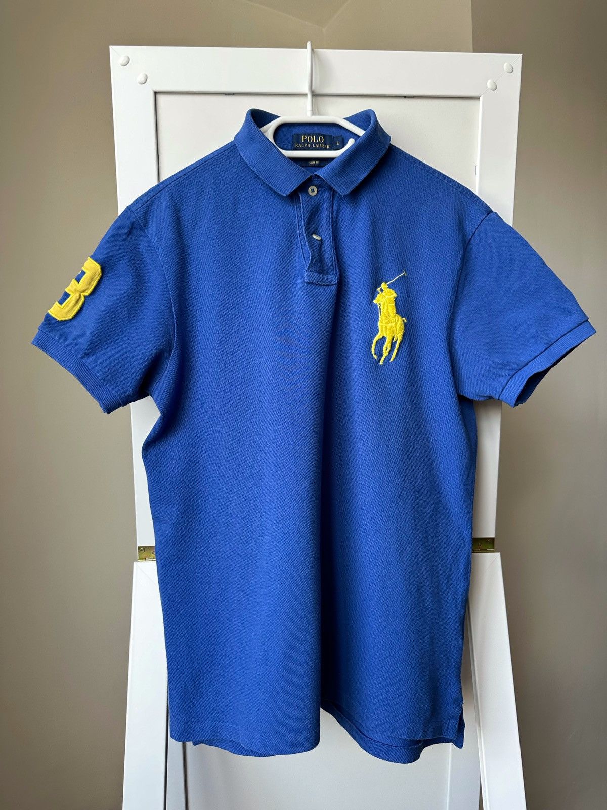 y2k Polo Ralph Lauren Big Pony yellow/s｜Estudioquagliano.com