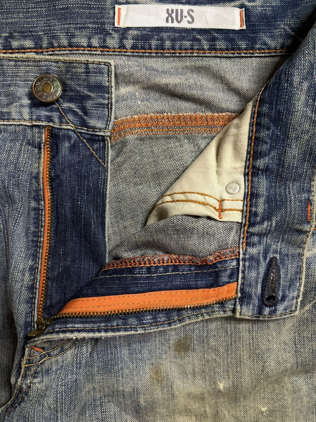 Edwin × Japanese Brand Exclusive Vintage Edwin XVS Mud Wash Distressed Baggy Jeans Size US 36 / EU 52 - 9 Thumbnail