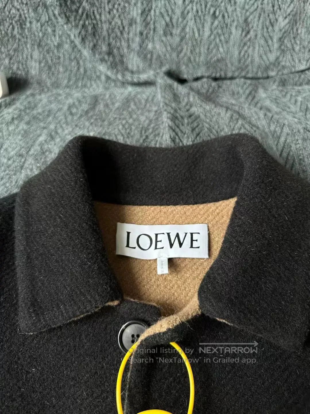 Loewe LOEWE Leather Badge Wool Coat. Size US M / EU 48-50 / 2 - 3 Thumbnail