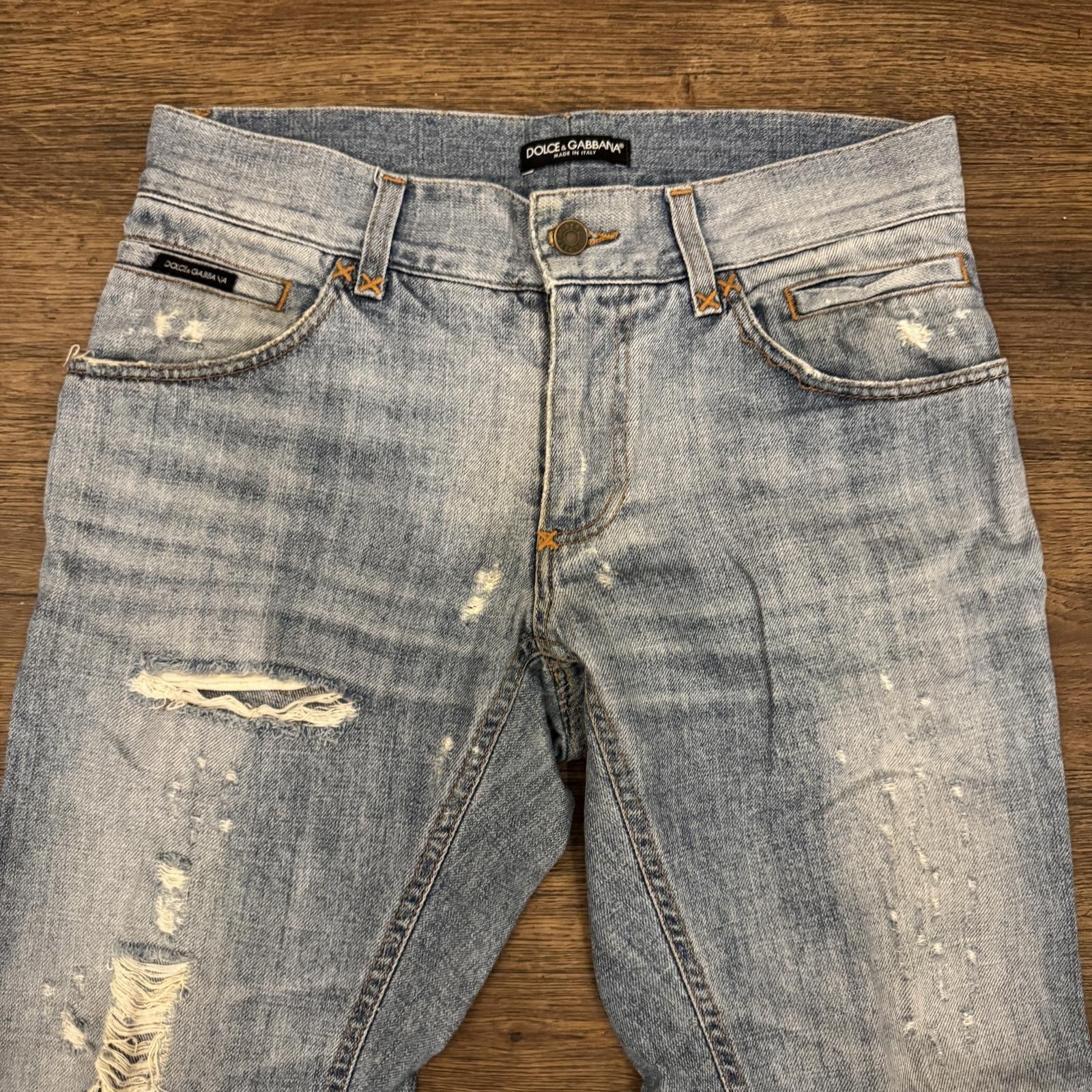 Dolce & Gabbana Dolce and Gabbana Ripped Distressed Jeans Size US 32 / EU 48 - 2 Thumbnail