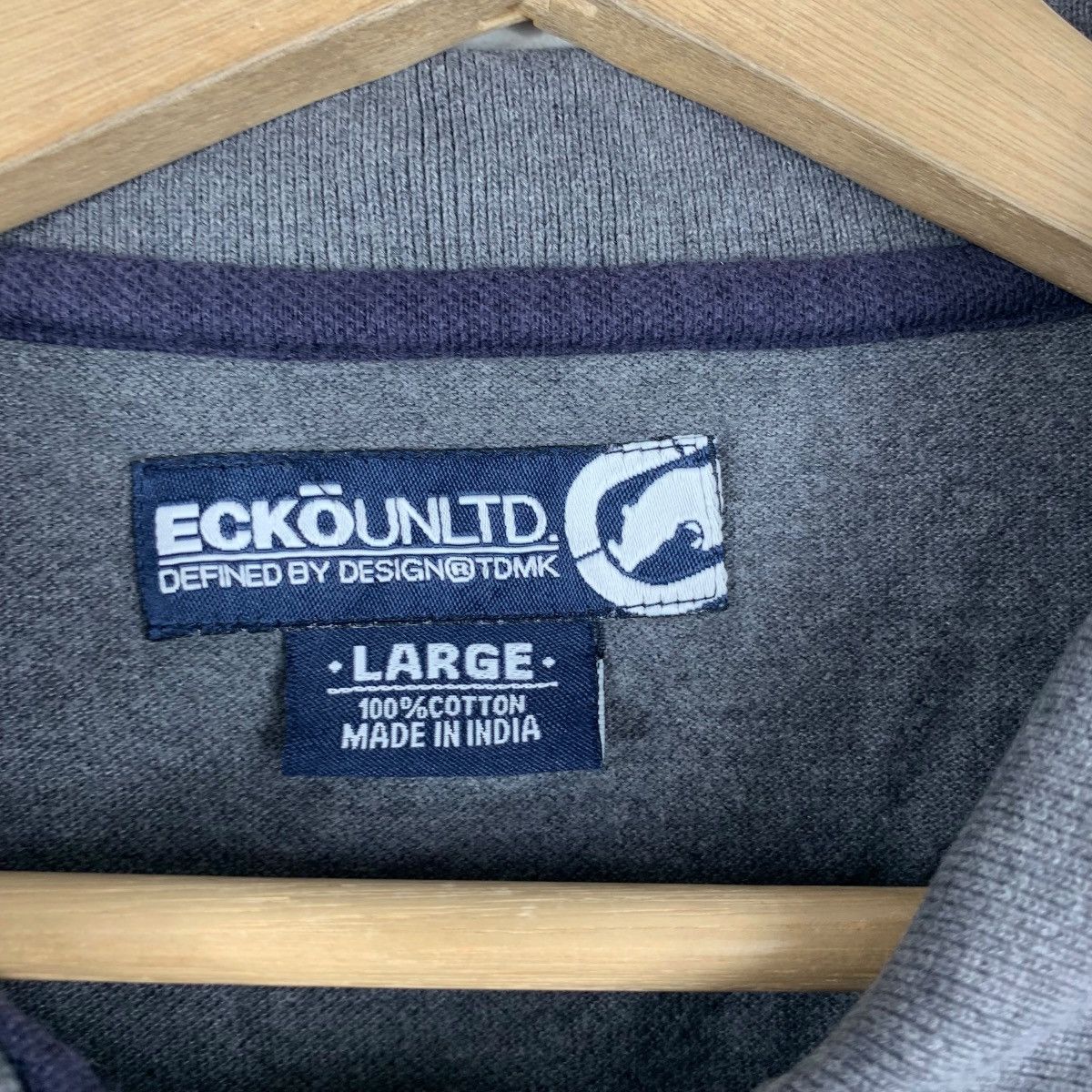 Ecko Unltd. Vintage ECKO UNLTD TDMK Embroidered Baggy Polo Tee Shirt Size US L / EU 52-54 / 3 - 7 Thumbnail