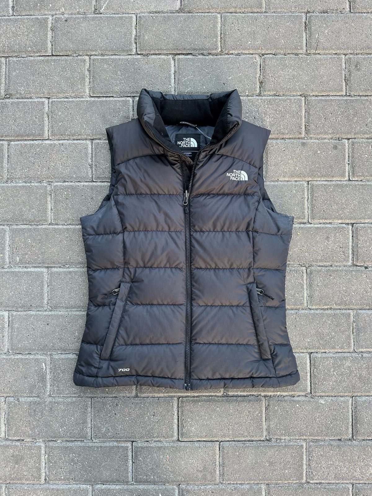 image of The North Face 700 Black Crazy Vest, Women's (Size Medium)