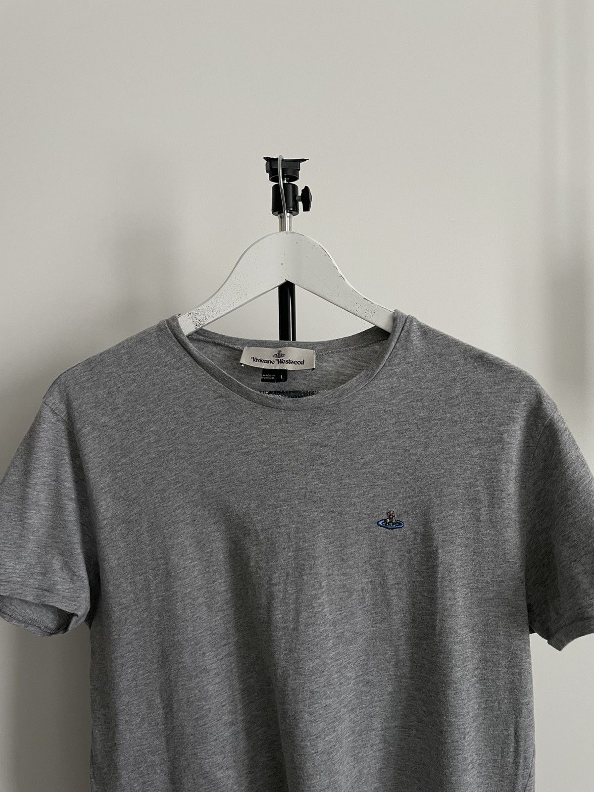 Vivienne Westwood Vivienne Westwood Gray Basic Short Sleeve T-Shirt RARE Size L / US 10 / IT 46 - 2 Thumbnail
