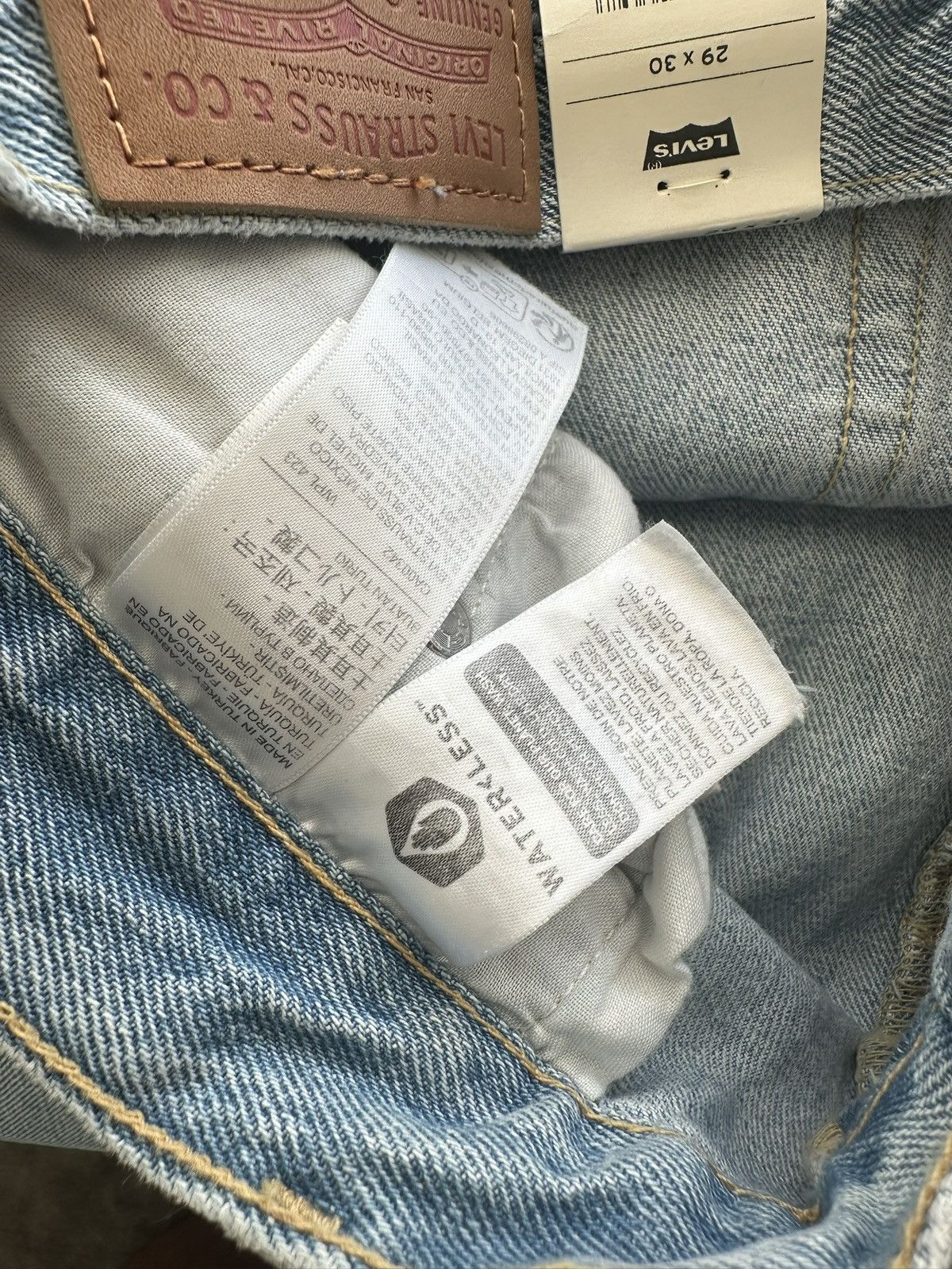 Levi's 501 Skinny High Waist Distressed Jeans Size 29" - 5 Thumbnail