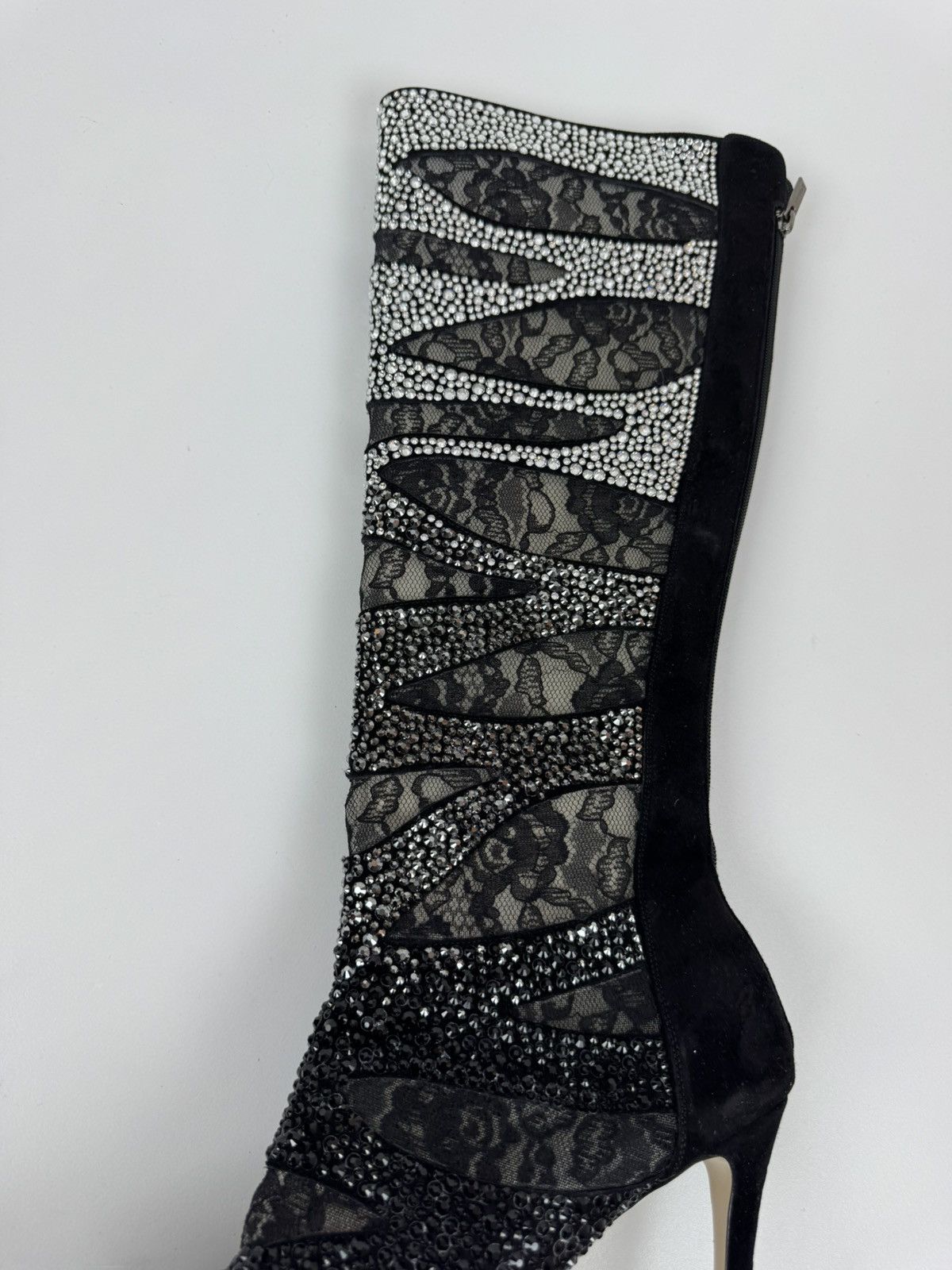 Le Silla LE SILLA Limited Edition HIGH Crystal Lace Black BOOTS 40 Size US 10 / IT 40 - 19 Thumbnail