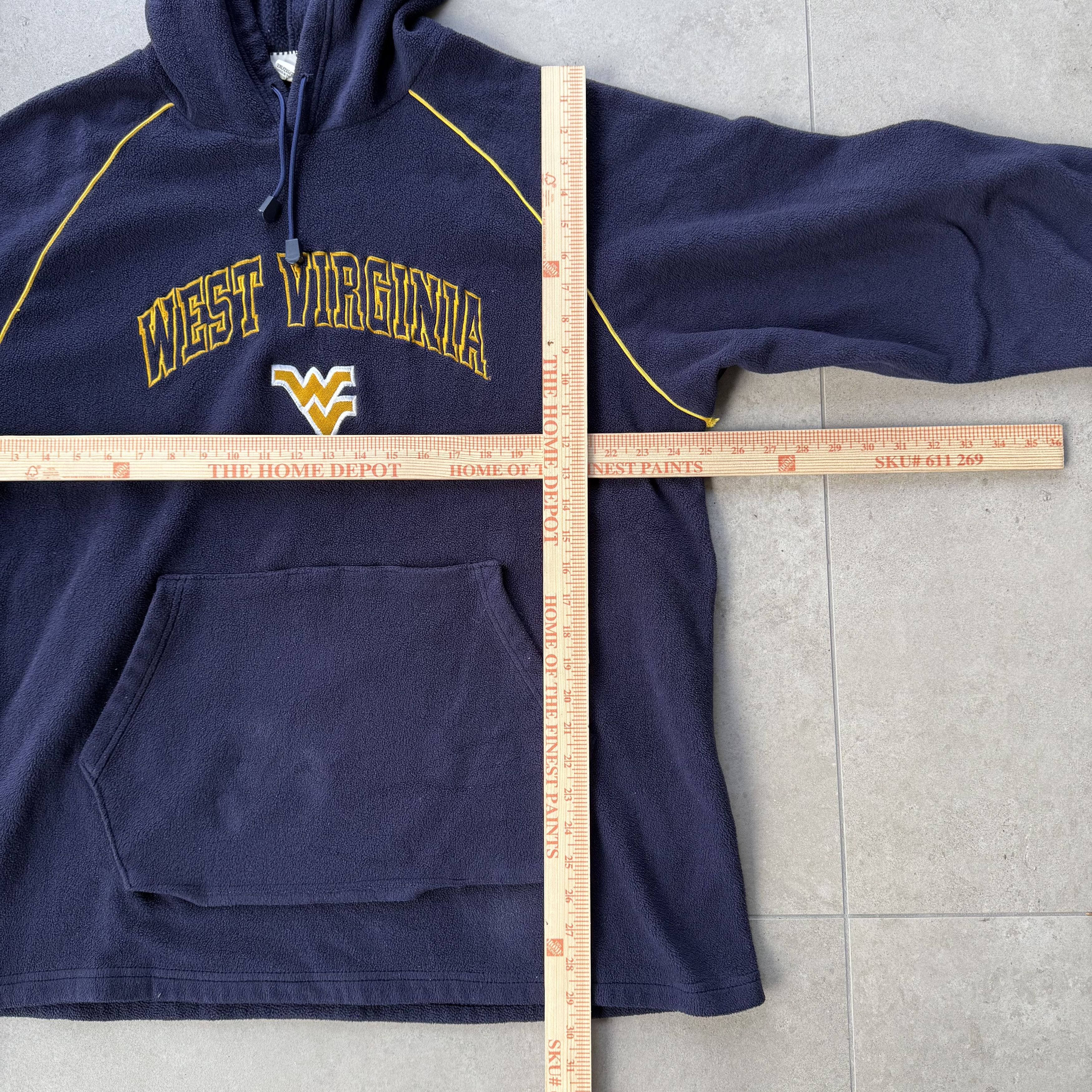 Foot Locker Vintage Y2K Foot Locker West Virginia Fleece Hoodie Size US XXL / EU 58 / 5 - 8 Thumbnail