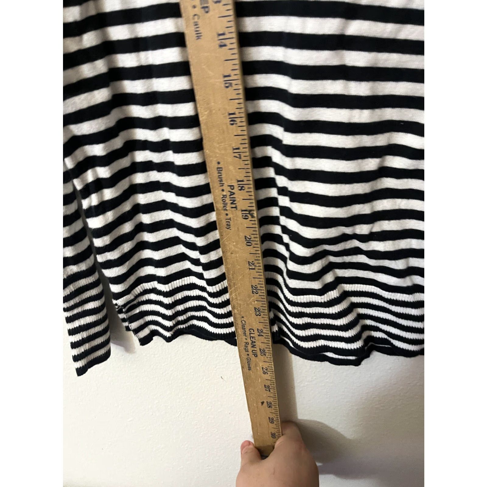 Gap Gap Sweat er Women Round Neck Long Sleeve Size Medium White Striped T-Shirt Oversized Basic Size M / US 6-8 / IT 42-44 - 4 Thumbnail
