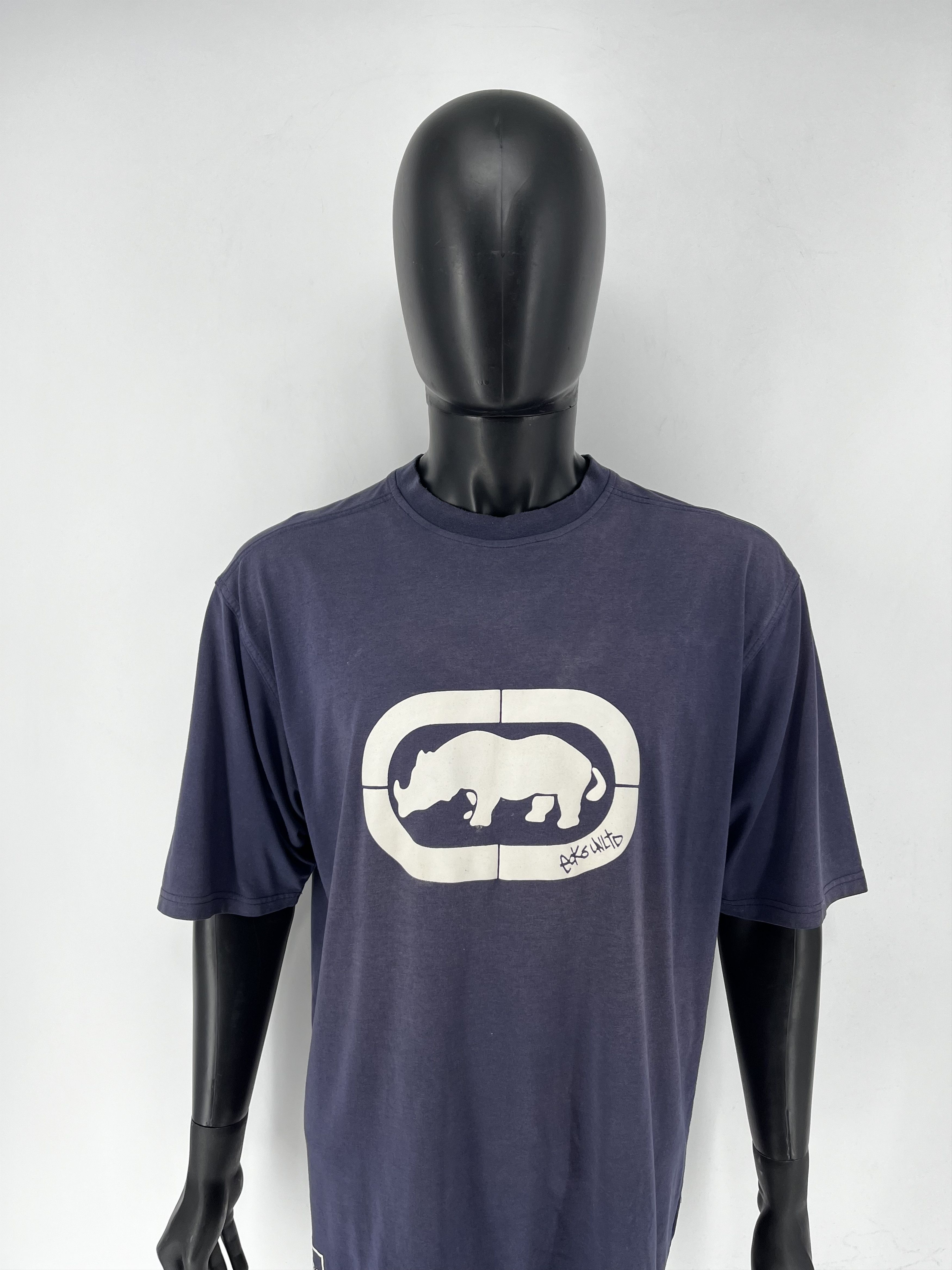 Ecko Unltd. Ecko Vintage Faded Rap Hip HoP T-Shirt Vintage Navy Tee Size US L / EU 52-54 / 3 - 5 Thumbnail