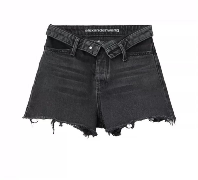 Alexander Wang Alexander Wang High-Waist Denim Shorts Size 24" / US 00 / IT 34 - 1 Thumbnail