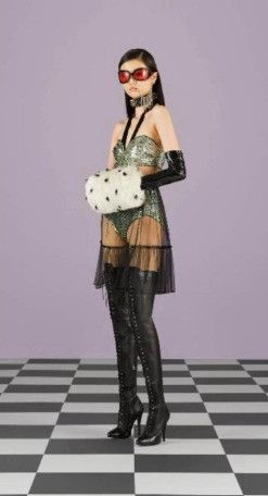Gucci o1s1wg111025 Short Silk Ruffle Skirt in Black Size 30" / US 8 / IT 44 - 2 Thumbnail