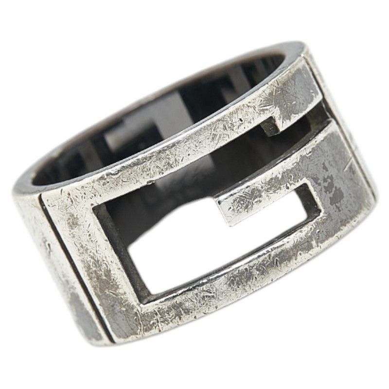 Gucci Gucci Gucci Branded G Ring SV925 Silver #22 Metal Ring in Very Good Condition Size ONE SIZE - 1 Thumbnail
