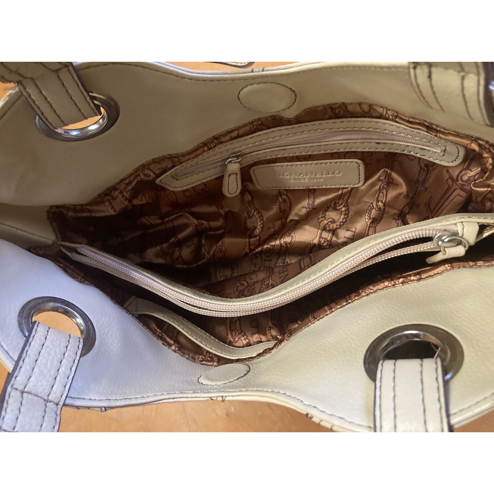 Other NEW Tignanello Pebble Shopper Cream Brûlée Handbag w/ Straps Size ONE SIZE - 6 Thumbnail
