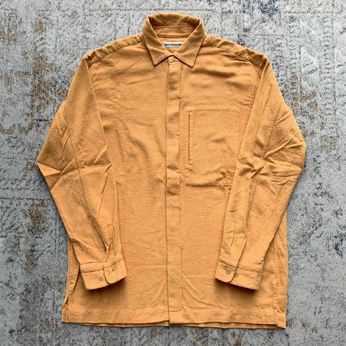 Issey Miyake Vintage Rare 1990s Issey Miyake Men Long Shirt Hidden Button Size US L / EU 52-54 / 3 - 1 Thumbnail
