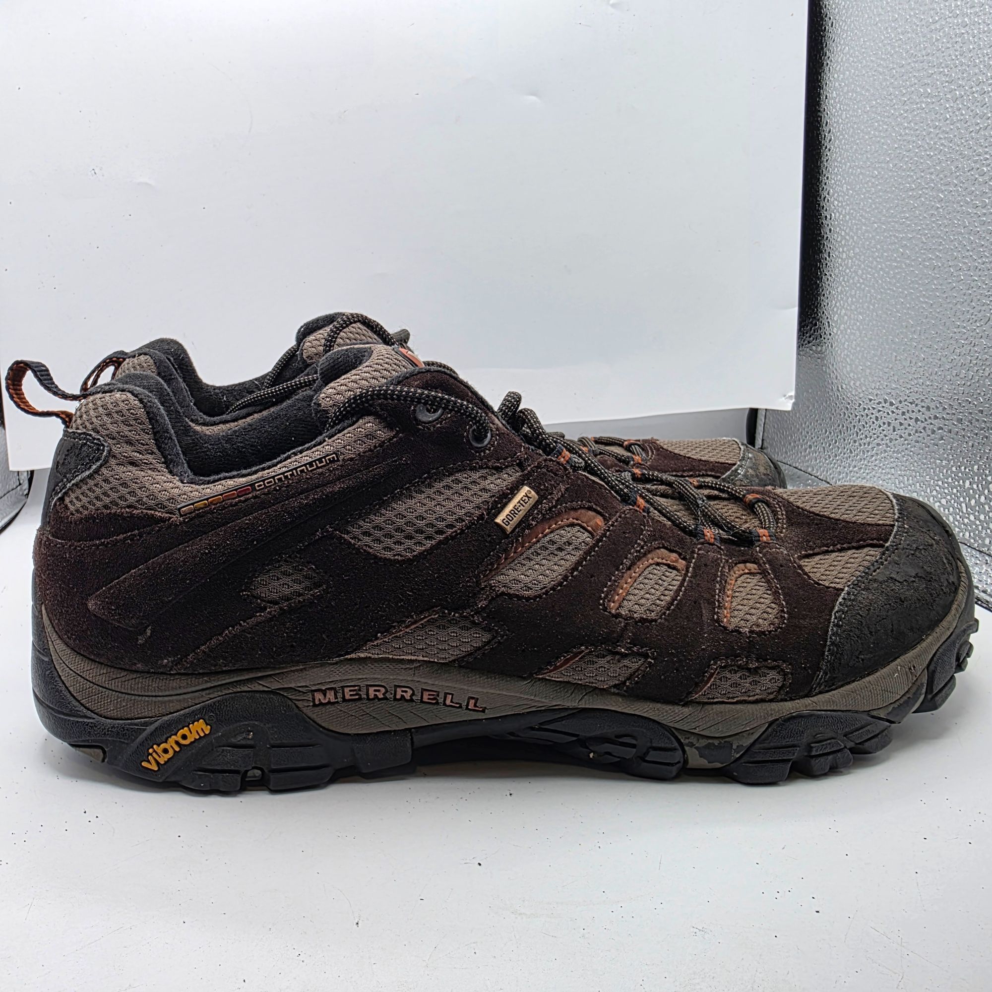 Merrell Merrell Moab Mens Size 15 Brown Hiking Shoes Gore-Tex Vibram Size US 15 / EU 48 - 10 Thumbnail