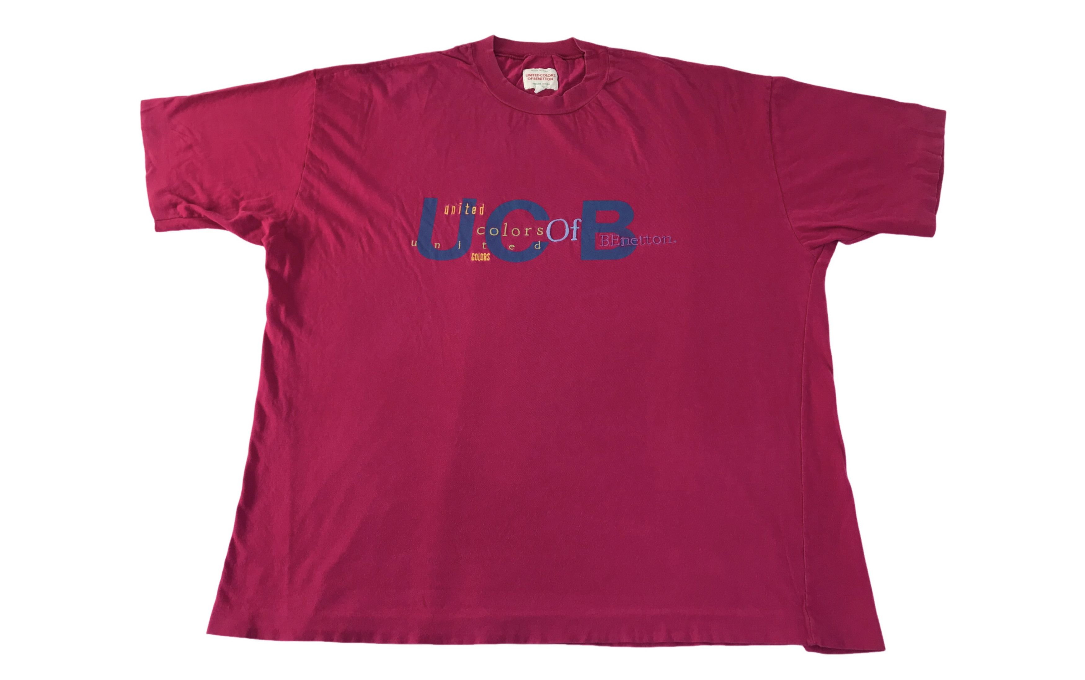 United Colors Of Benetton UCB United Colors Benetton Embroidery Logo Printed Tee Size US XL / EU 56 / 4 - 1 Thumbnail