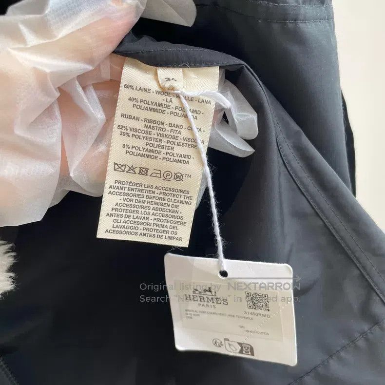 Hermes Hermes 25 Fall/Winter Windproof Jacket with Drawstring Wai Size XXS / US 00 / IT 34 - 4 Thumbnail