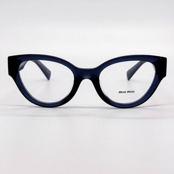 Miu Miu NEW MIU MIU MU01VV 08Q1O1 NAVY BLUE WOMEN EYEGLASSES MIU MIU Size ONE SIZE - 3 Thumbnail