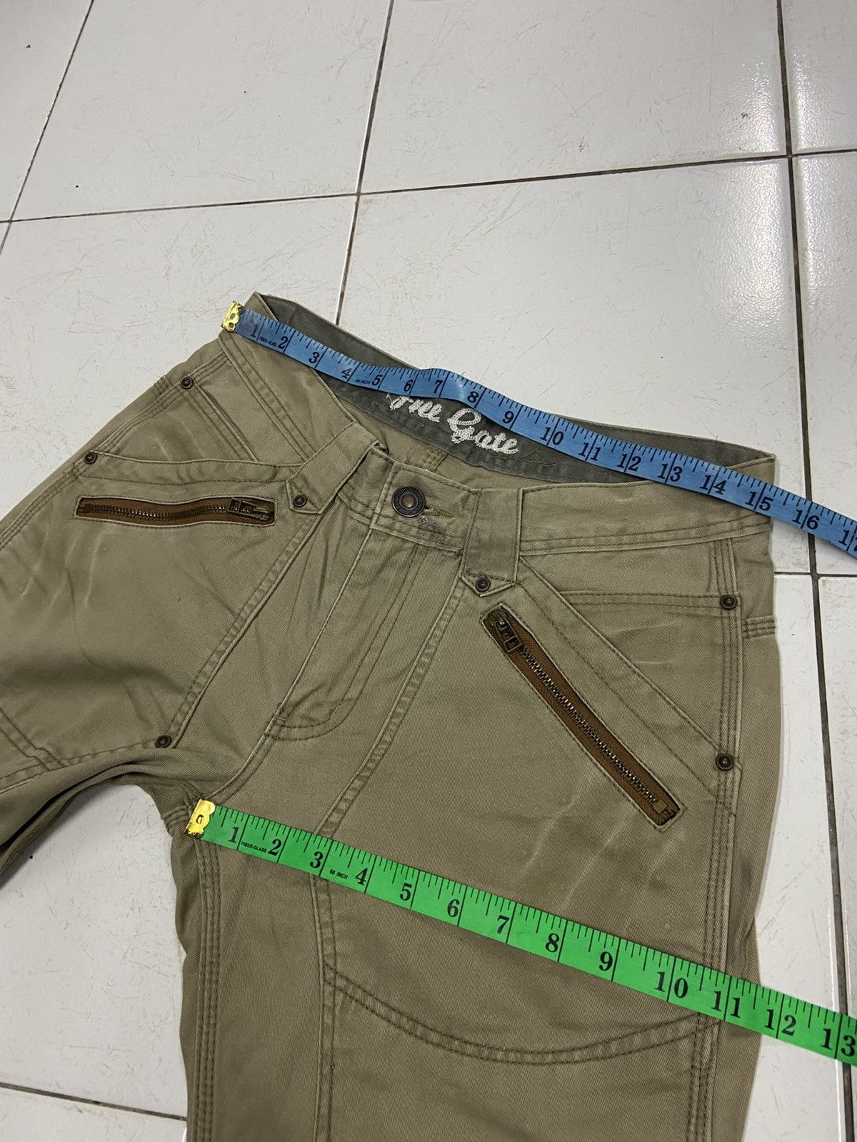 Japanese Brand TRUE GATE DOUBLE KNEE BUCKLE PANTS Size US 30 / EU 46 - 14 Thumbnail