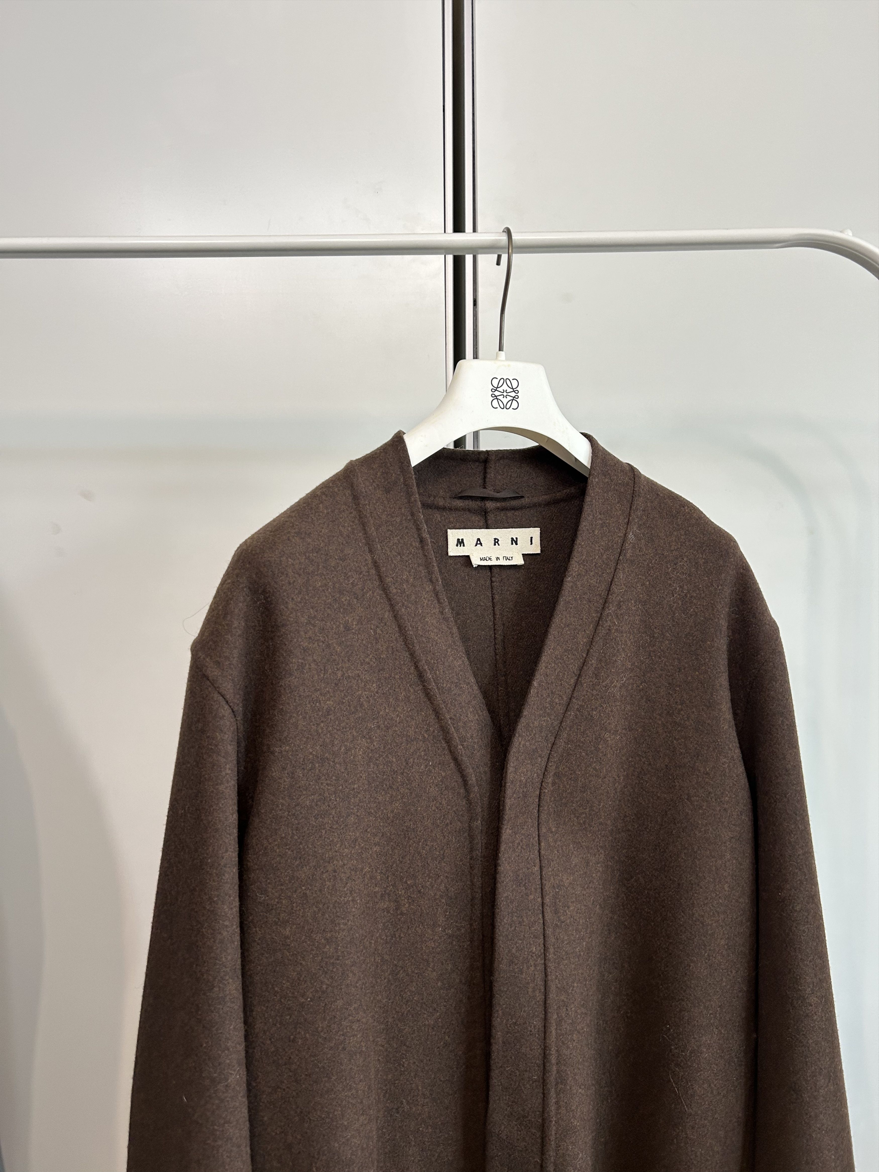 Marni MARNI Collarless Wrap Coat Size US M / EU 48-50 / 2 - 2 Thumbnail