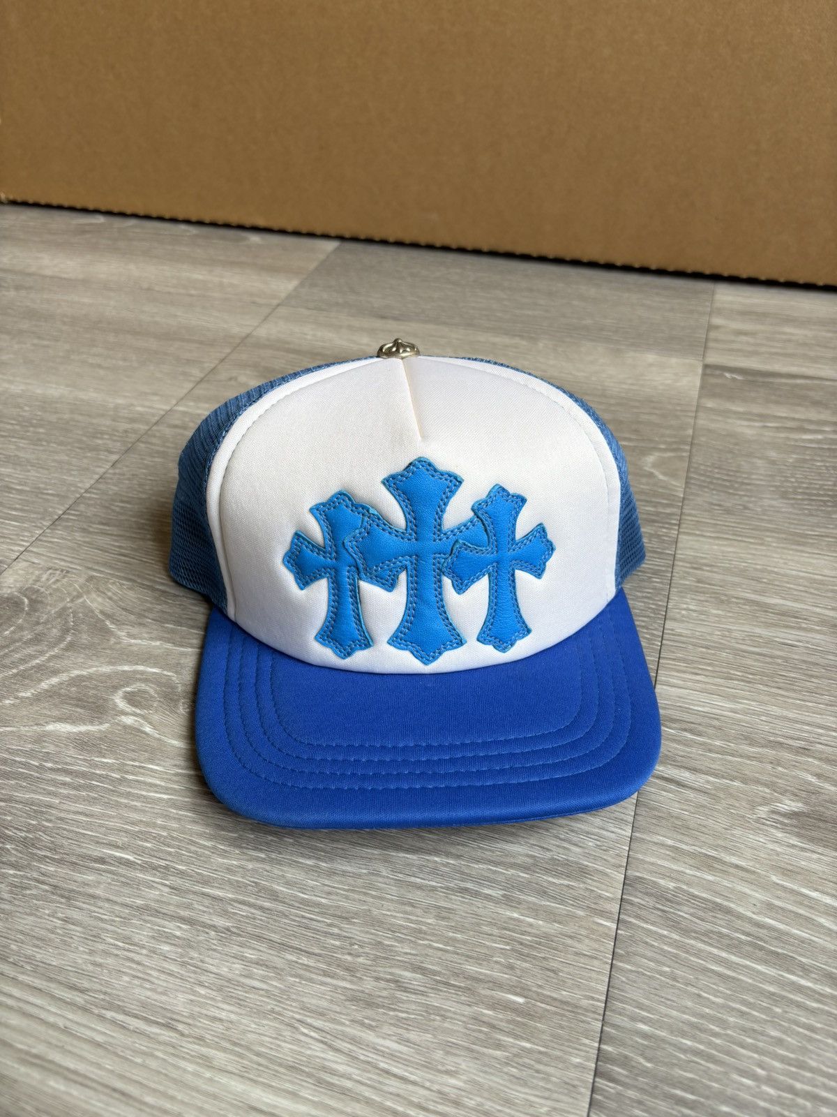 Chrome Hearts Chrome Hearts Blue Triple Cross Cemetery Hat Size ONE SIZE - 1 Thumbnail