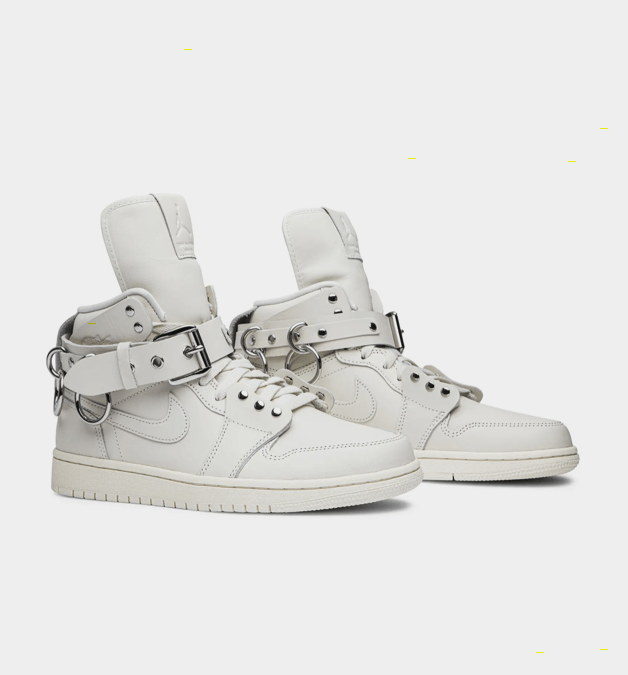 Comme des Garcons × Jordan Brand Comme des Garçons x Air Jordan 1 Retro Strap High 'White' Size US 13 / EU 46 - 1 Thumbnail