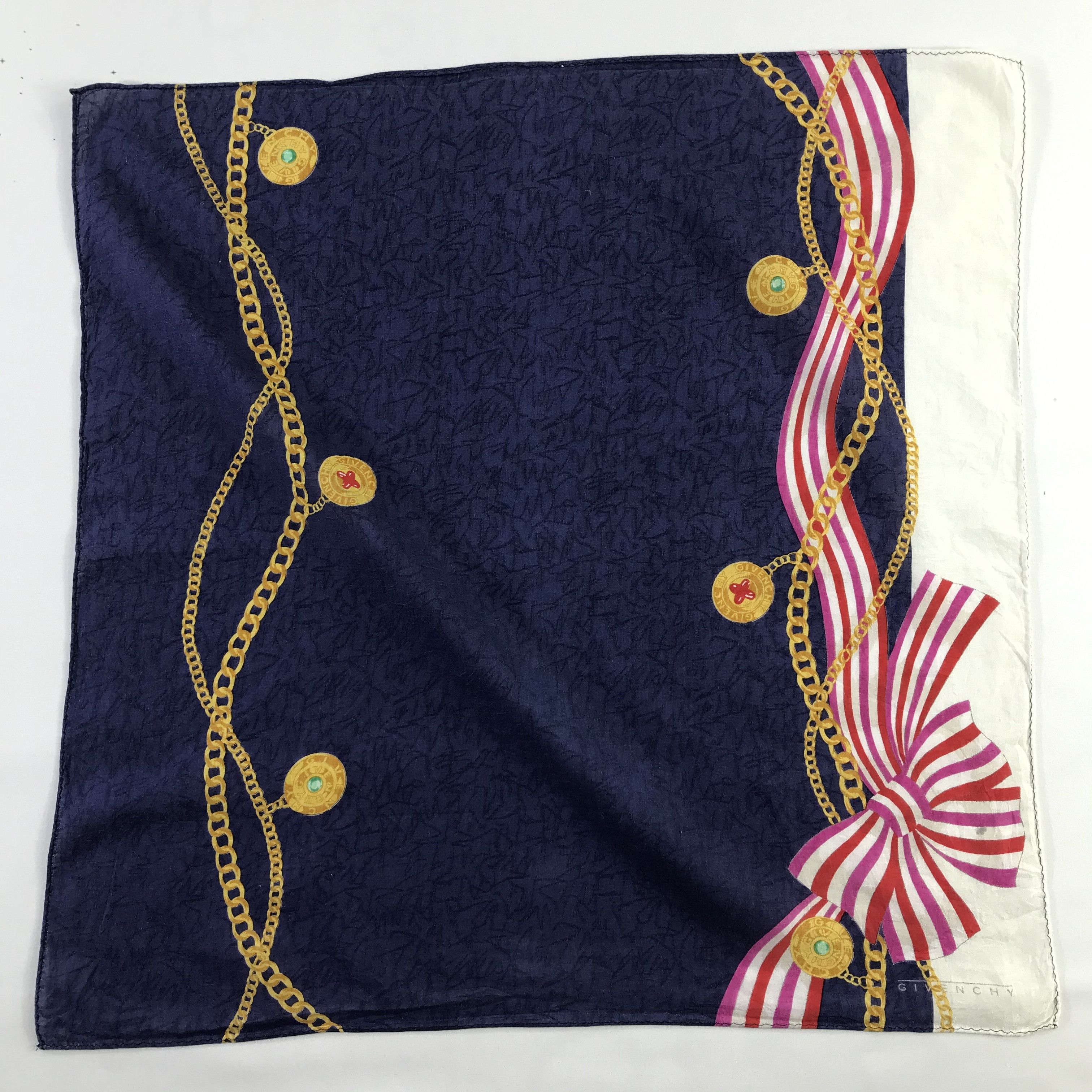 Vintage Vintage Givenchy Bandana / Handkerchief / Neckerchief - S481 Size ONE SIZE - 1 Thumbnail
