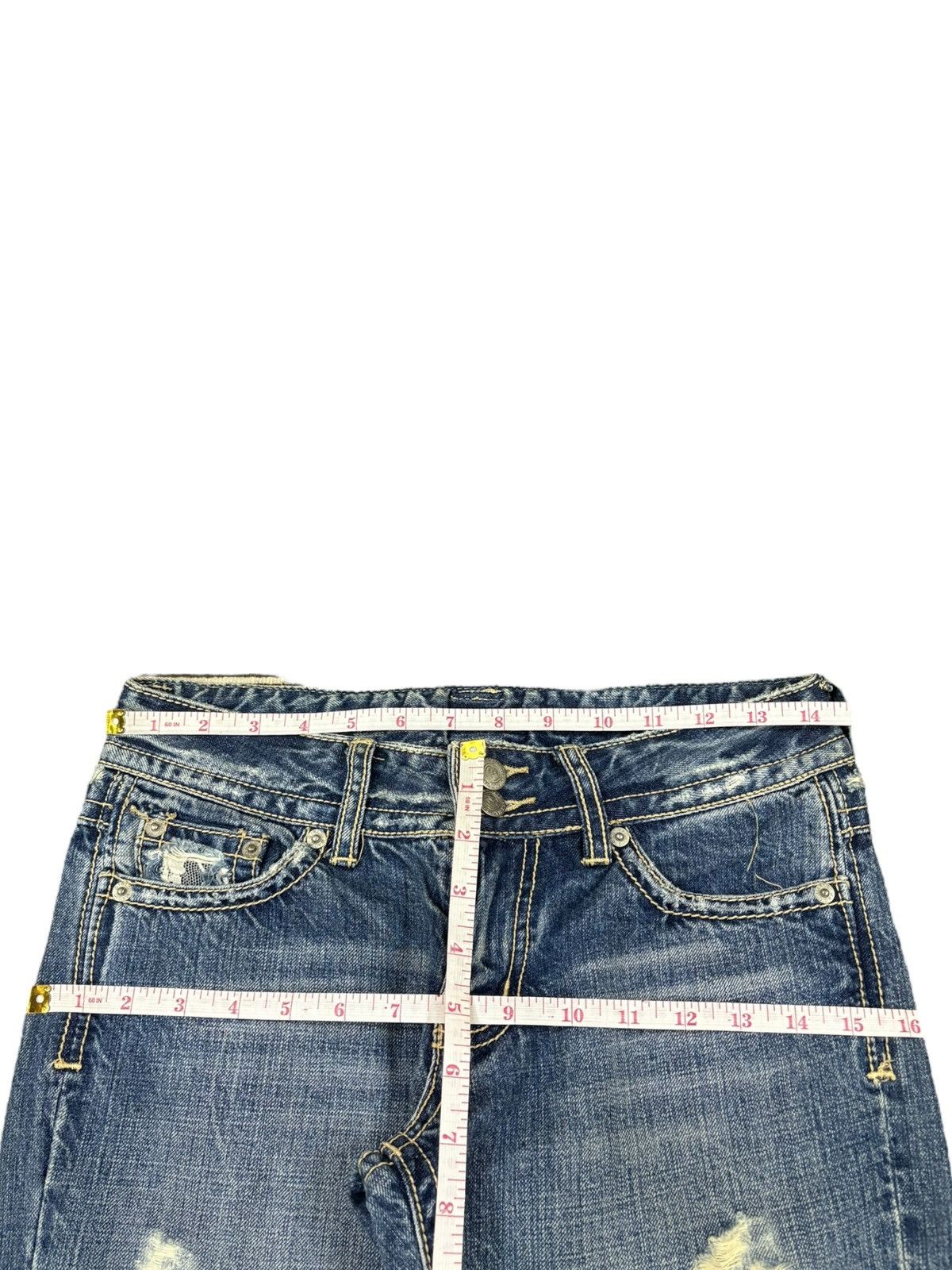 Hysteric Glamour Vintage Japanese Brand Distress Flare Low Rise Jeans Size US 29 - 7 Thumbnail
