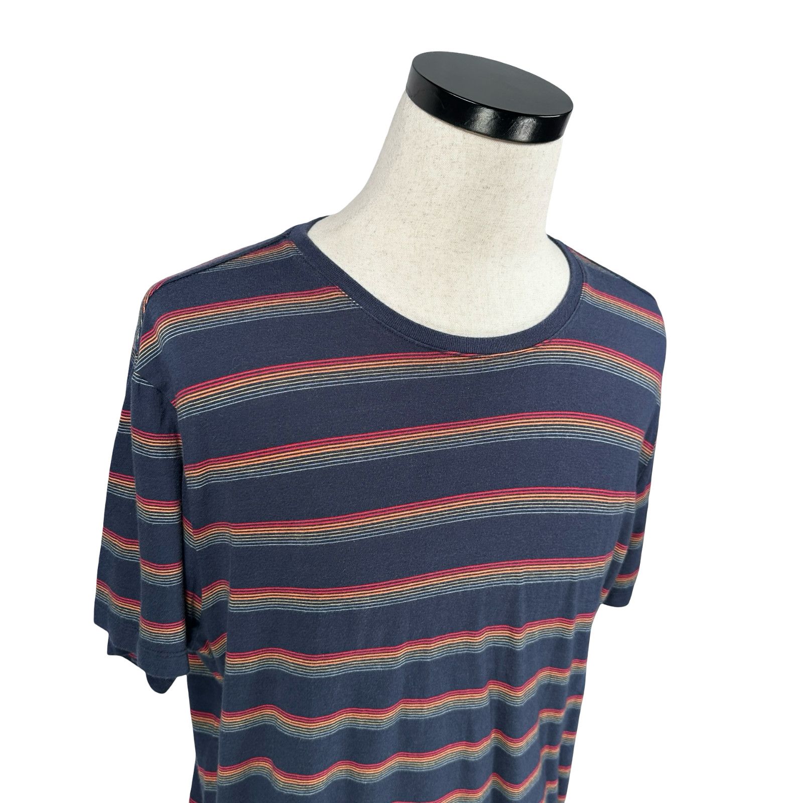 Marine Layer Marine Layer T-Shirt Men L Blue Red Striped Cotton Crew Neck Size US L / EU 52-54 / 3 - 2 Thumbnail