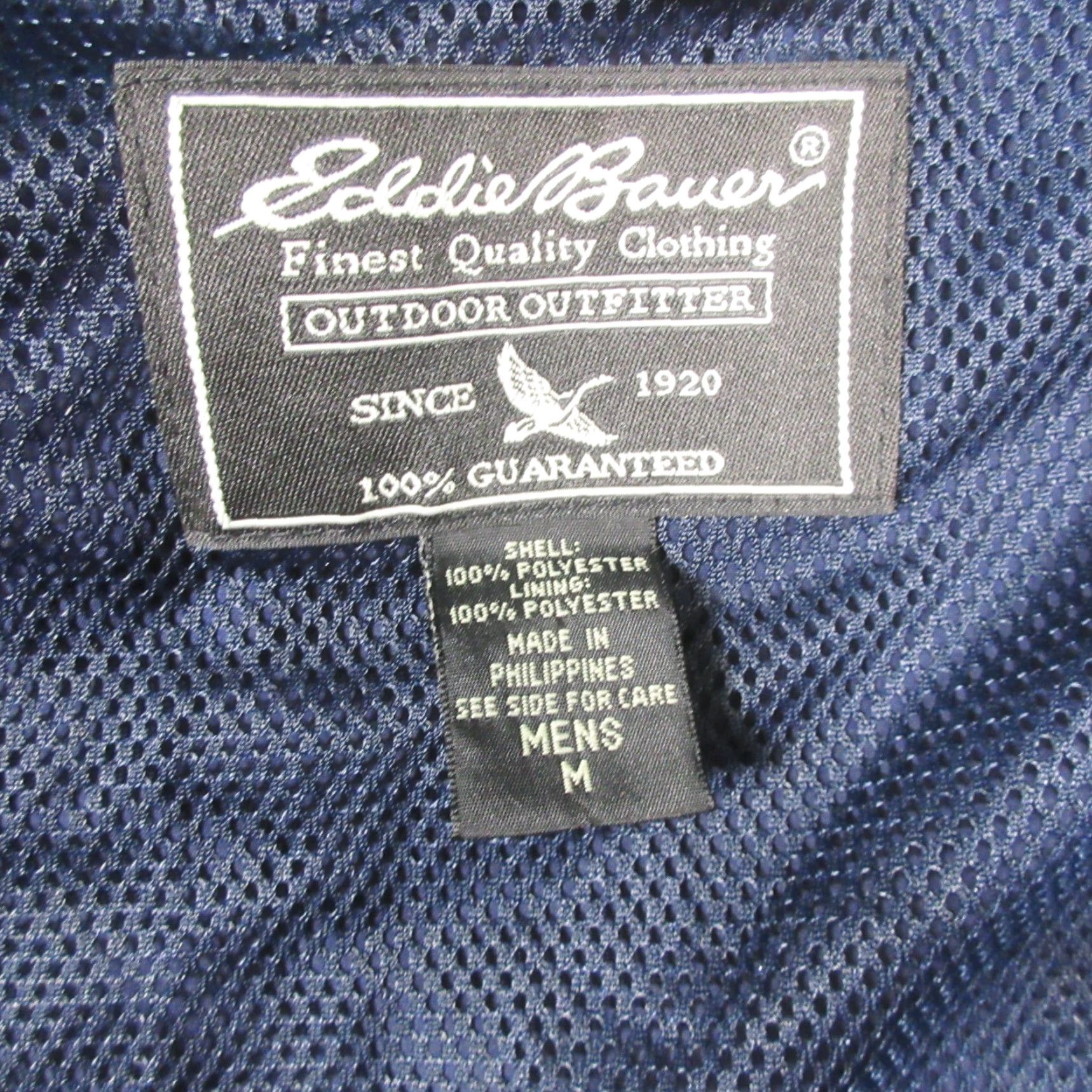 Eddie Bauer Eddie Bauer Windbreaker Jacket Men M Blue Hooded Lightweight Vented Back Stow Nylon Softshell Zip Outdoor Hiking Size US M / EU 48-50 / 2 - 5 Thumbnail