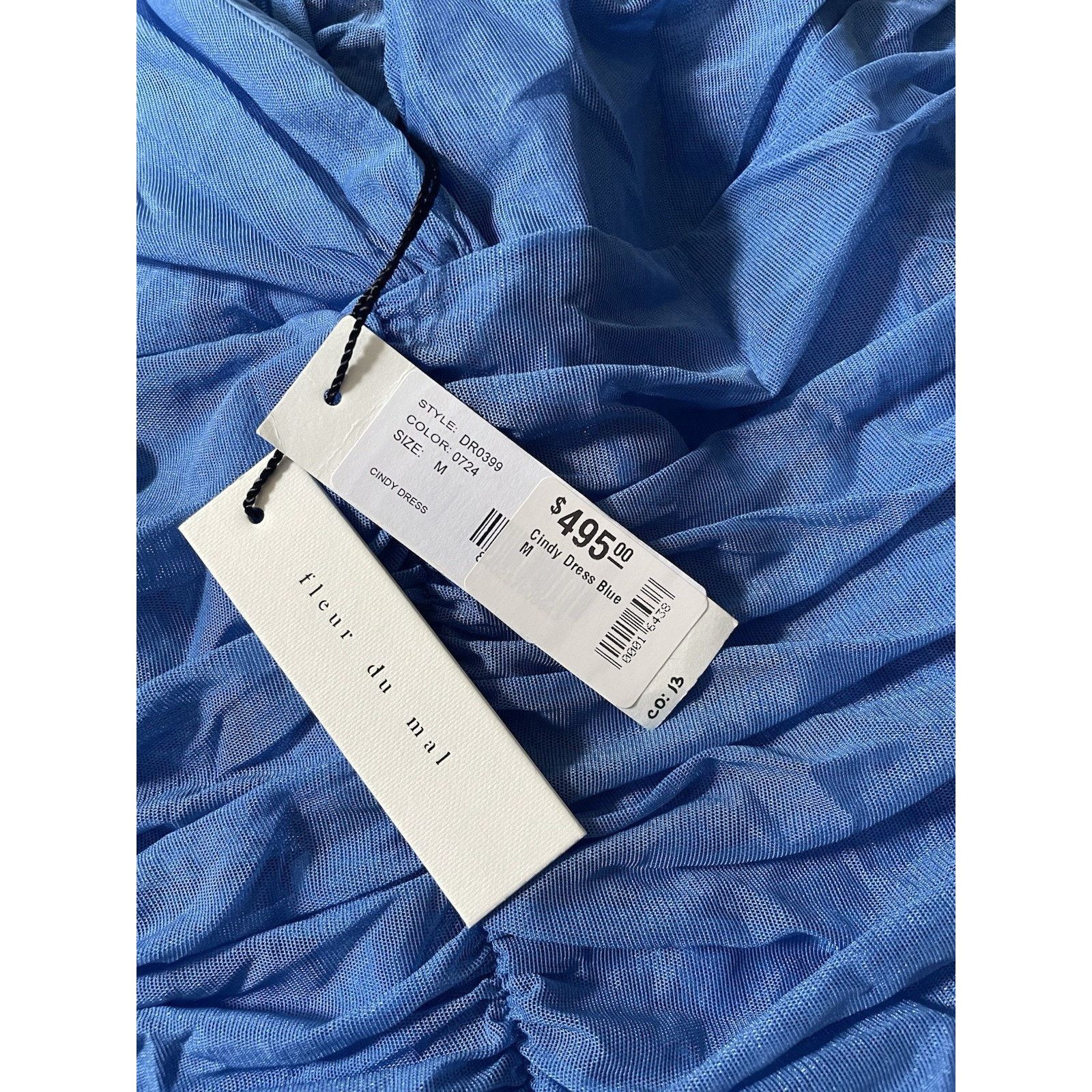 Fleur du Mal NWT Fleur Du Mal Cindy Ruched Sheer Mini Bodycon Dress Size M / US 6-8 / IT 42-44 - 3 Thumbnail