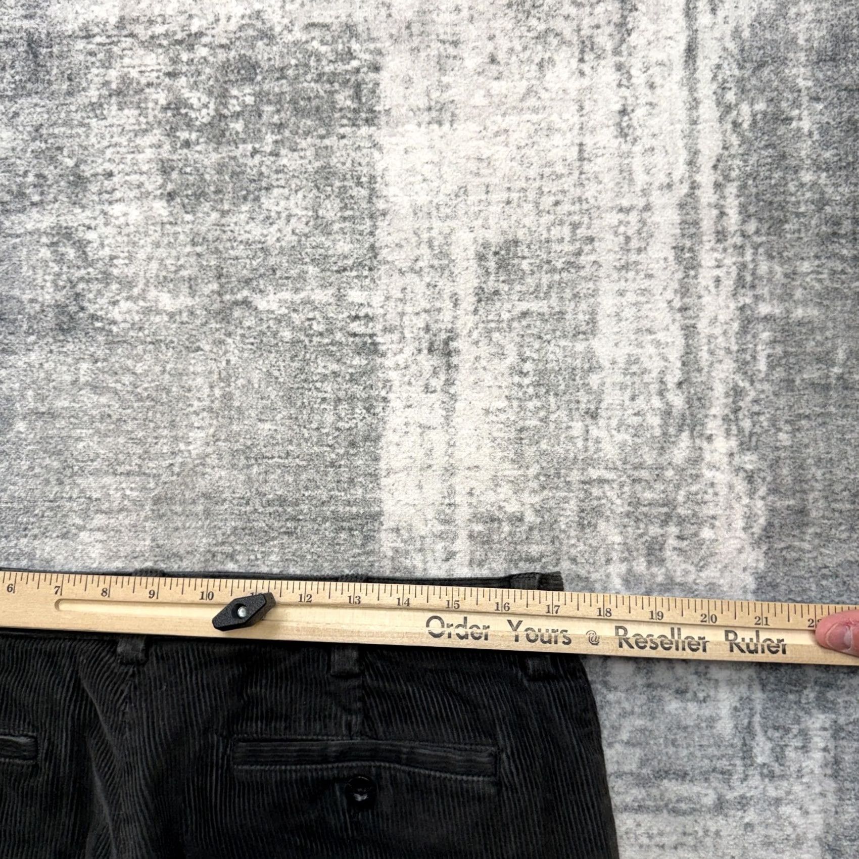 Vintage L.L. Bean Pants Men 34x30 Charcoal Gray Corduroy Stretch Flat Front Chino Pockets Vintage No Size US 34 / EU 50 - 6 Thumbnail