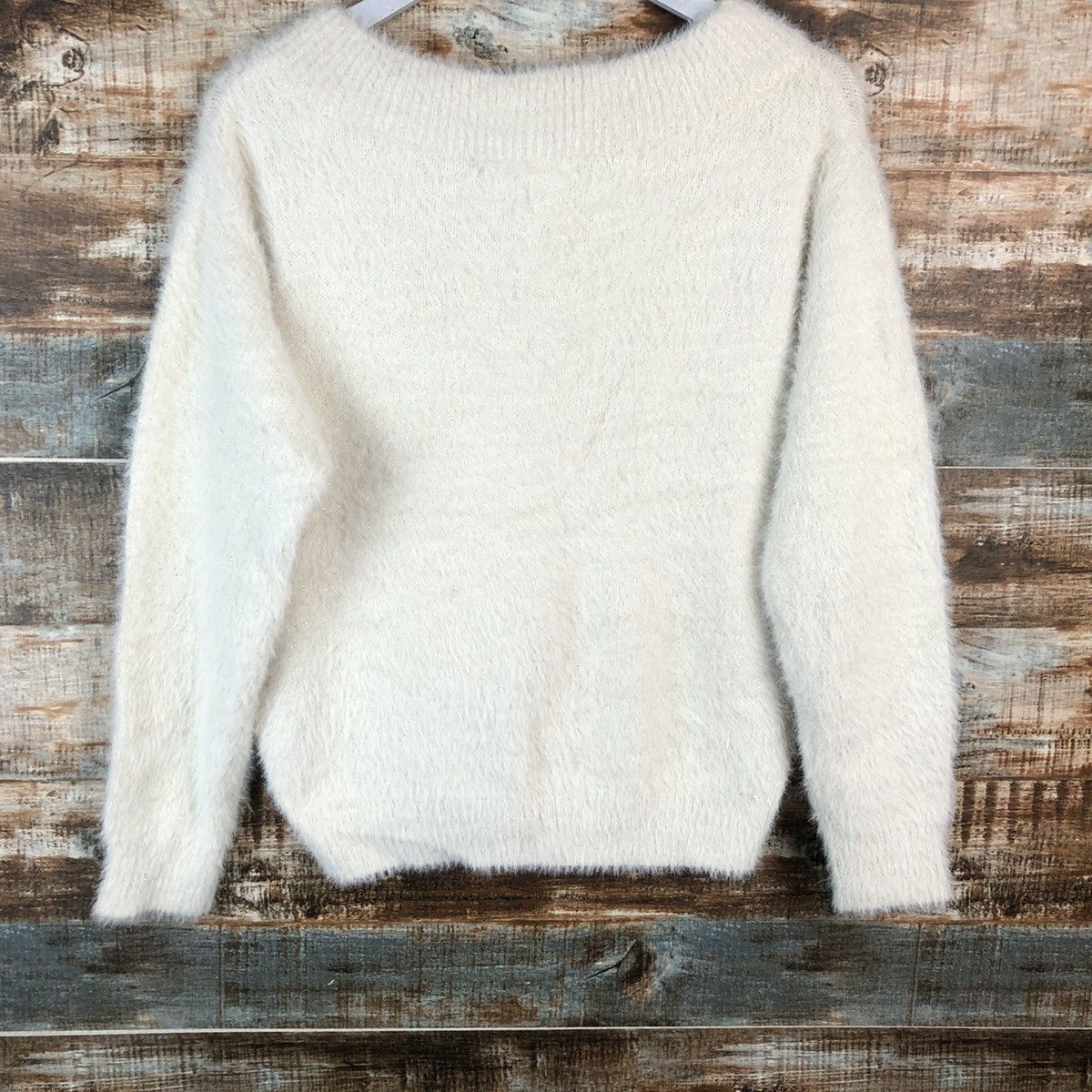 Vintage DLL Majestic Legon Cream Mohair Knitwear #C049 Size M / US 6-8 / IT 42-44 - 14 Thumbnail