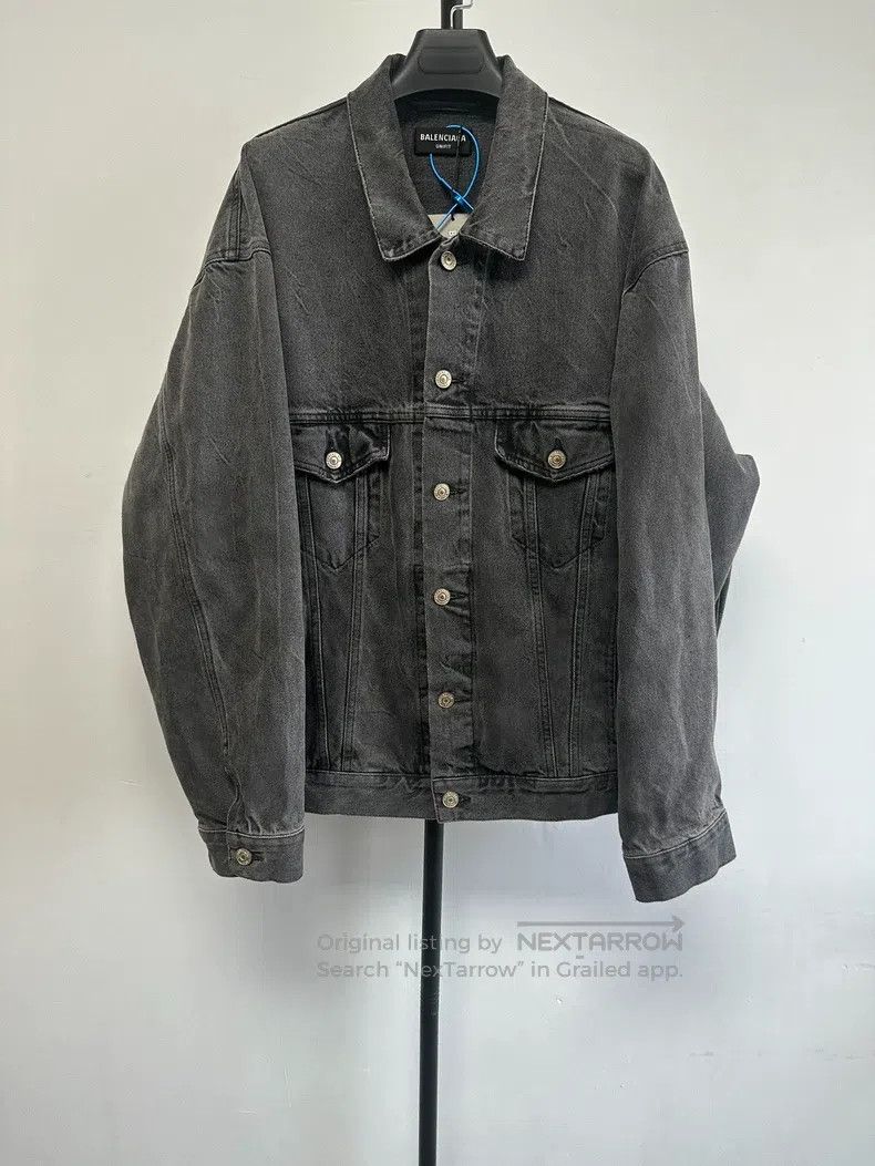 Balenciaga Balenciaga Heart Pattern Denim Jacket Size US XS / EU 42 / 0 - 1 Thumbnail