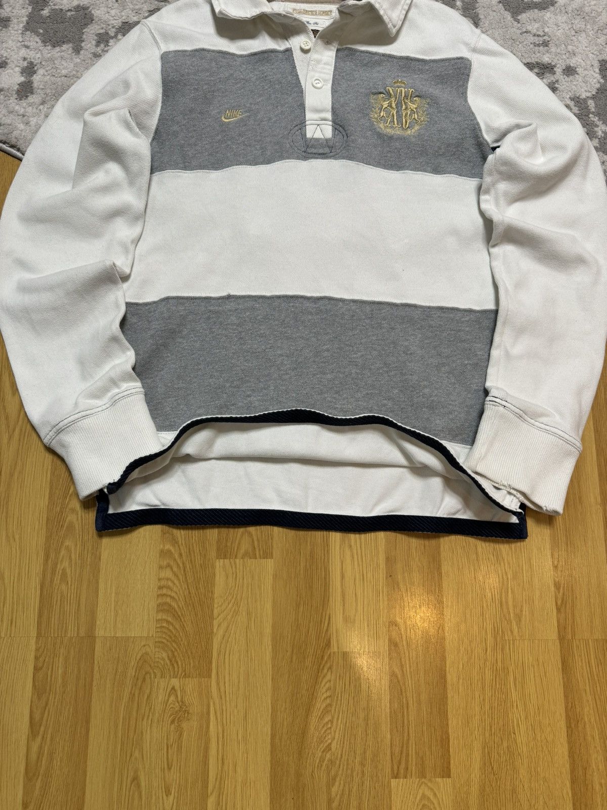 Nike × Vintage Vintage Nike FullBack’s Streetwear Style Rugby Longsleeve Size US L / EU 52-54 / 3 - 11 Thumbnail
