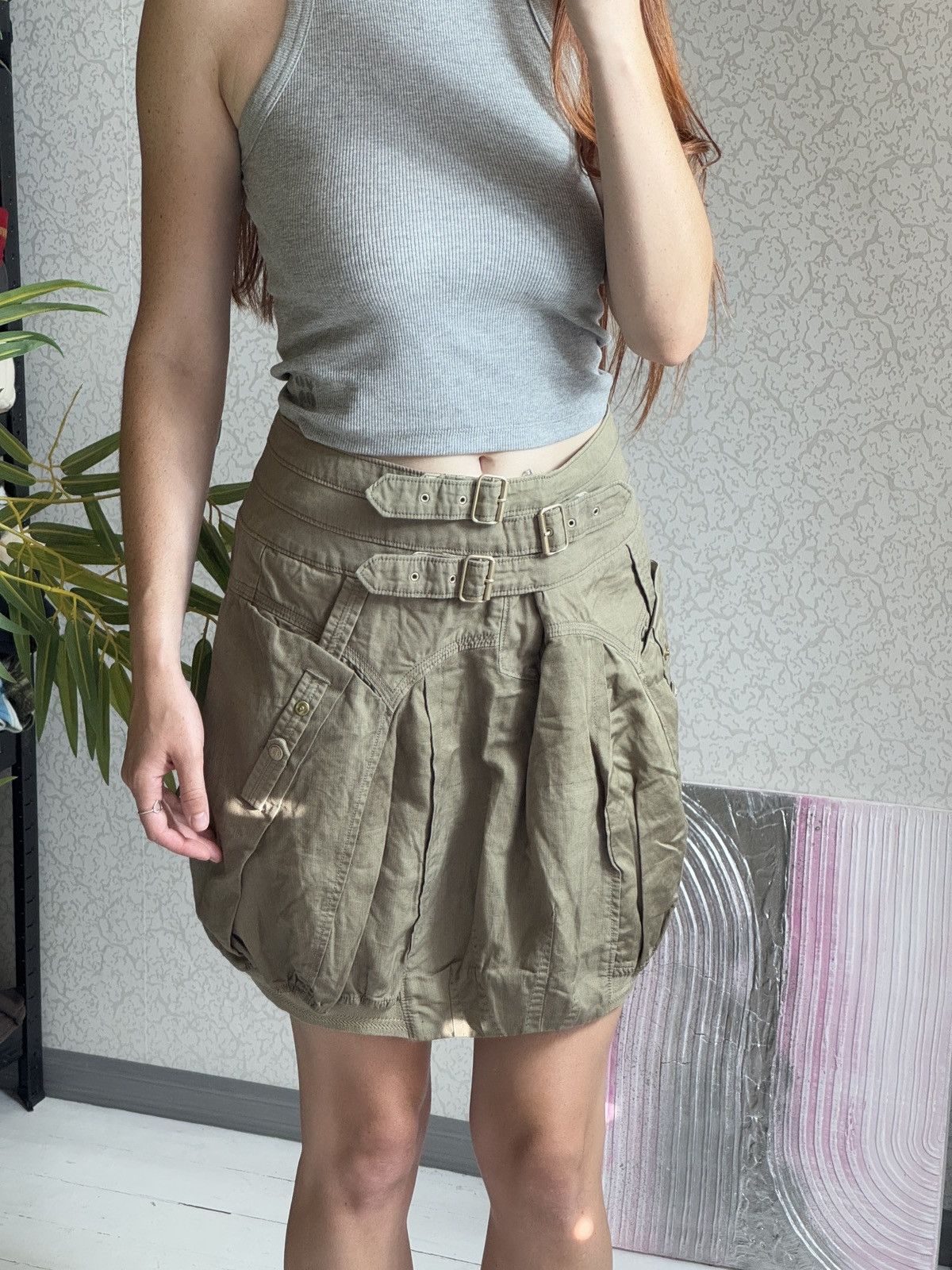 Marithe + Francois Girbaud VINTAGE MARITHE FRANCOIS GIRBAUD AVANT GARDE MINI SKIRT Size 28" / US 6 / IT 42 - 3 Thumbnail