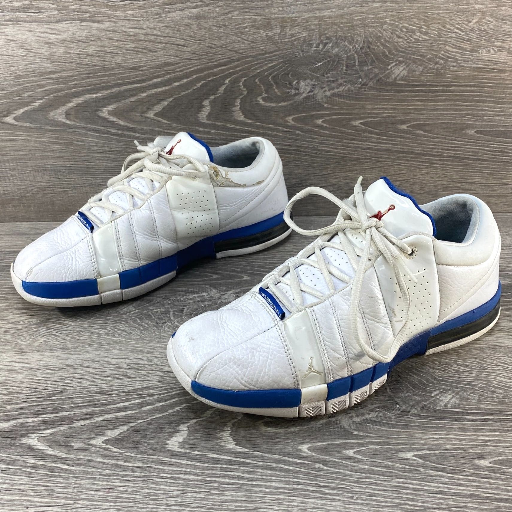 Nike Nike Air Jordan Retro Team Elite Low Top Basketball Shoes White Leather Mens 7.5 Size US M / EU 48-50 / 2 - 6 Thumbnail