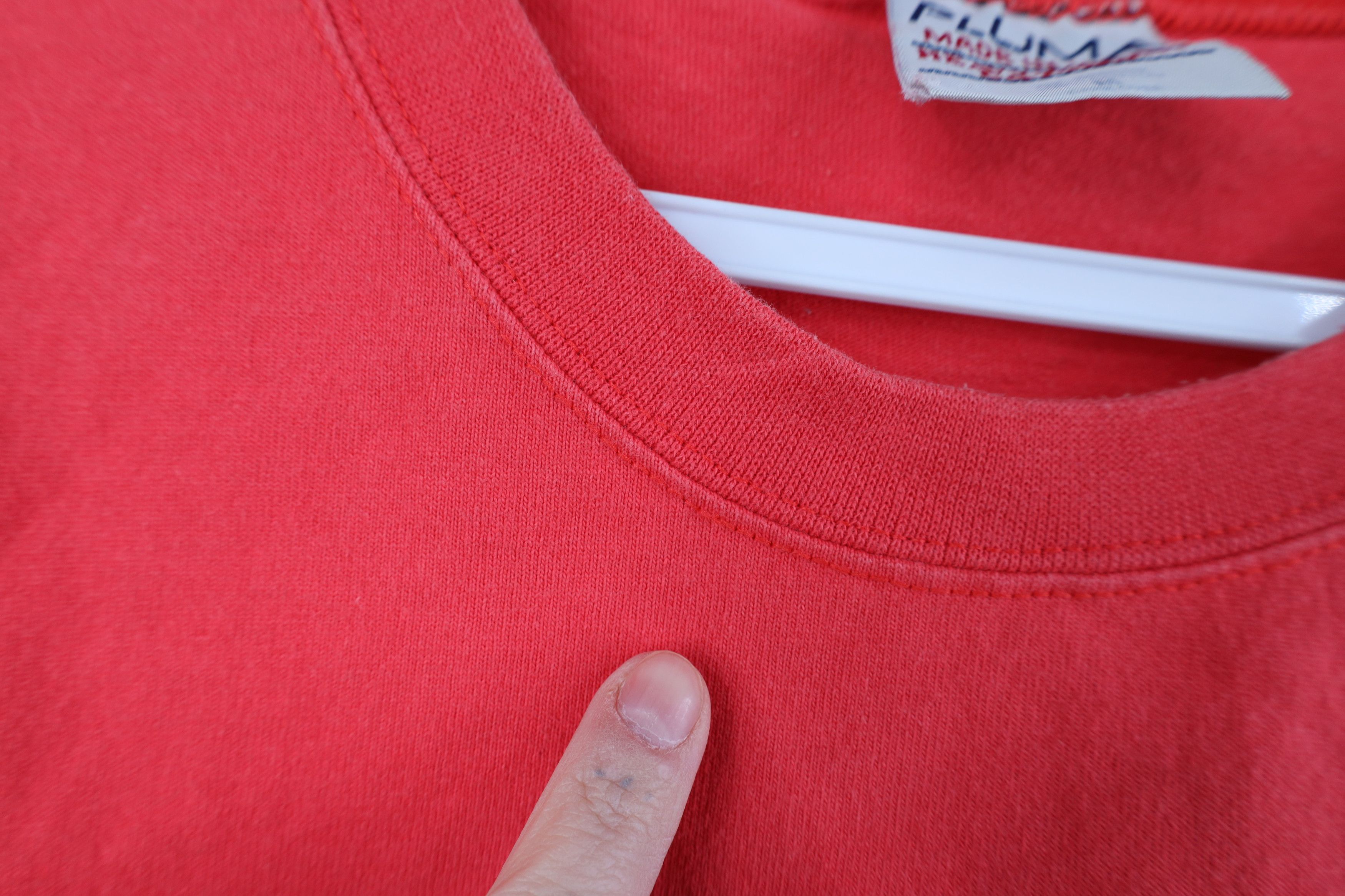 Vintage Vintage 90s Streetwear Heavyweight Cotton T-Shirt Red USA Size US M / EU 48-50 / 2 - 6 Thumbnail