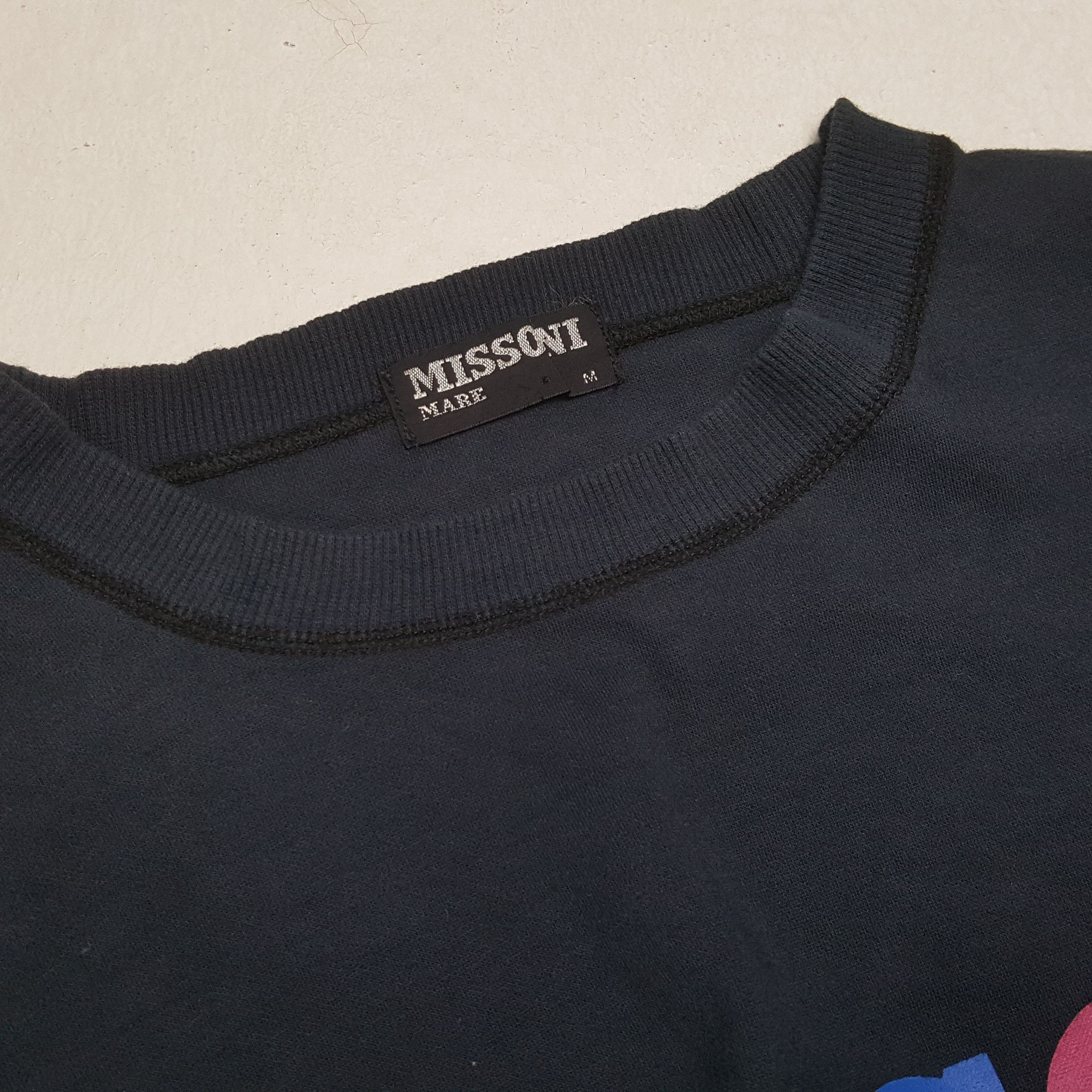 Japanese Brand × Missoni × Vintage MISSONI MARE Spellout Design Sweatshirt c270n21 Size US S / EU 44-46 / 1 - 9 Thumbnail